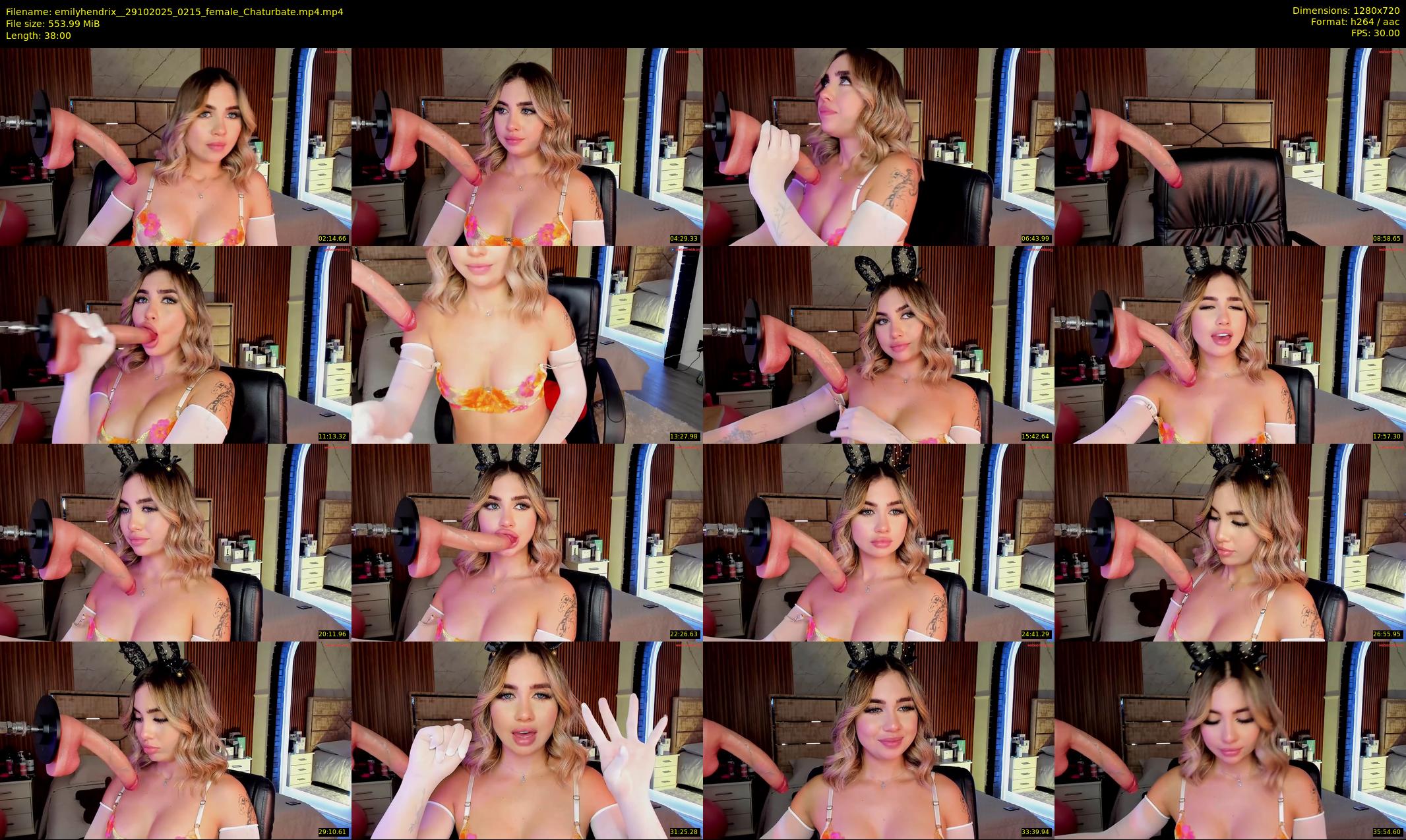 emilyhendrix_ — 38 minute Chaturbate couple cam show recording, 720p, Oct 29, 2025