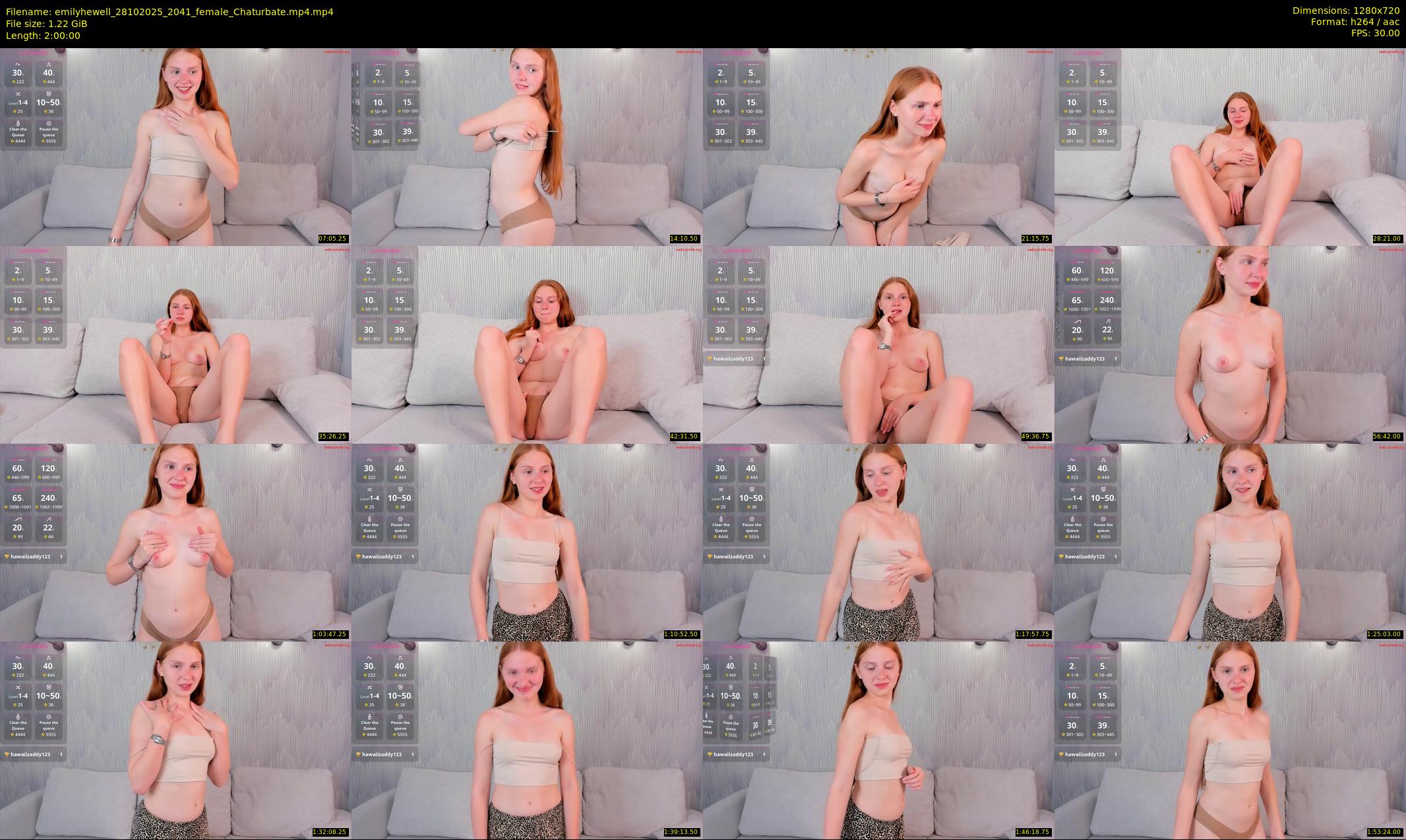 emilyhewell — 120 minute Chaturbate female cam show recording, 720p, Oct 28, 2025