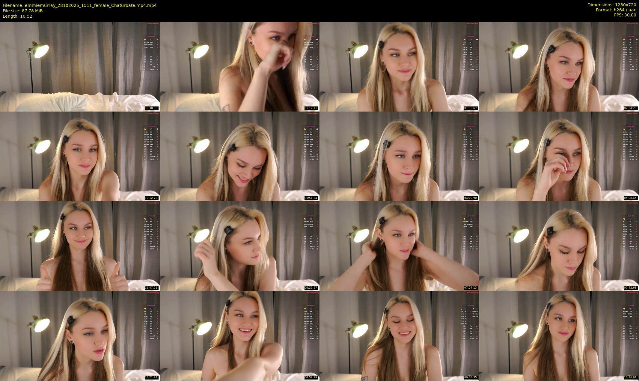 emmiemurray — 11 minute Chaturbate female cam show recording, 720p, Oct 28, 2025