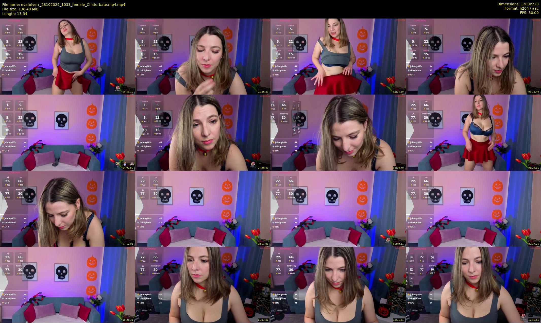 evafolverr — 14 minute Chaturbate female cam show recording, 720p, Oct 28, 2025