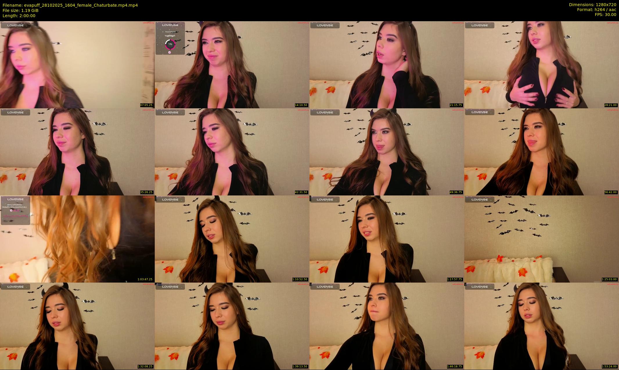 evapuff — 120 minute Chaturbate female cam show recording, 720p, Oct 28, 2025