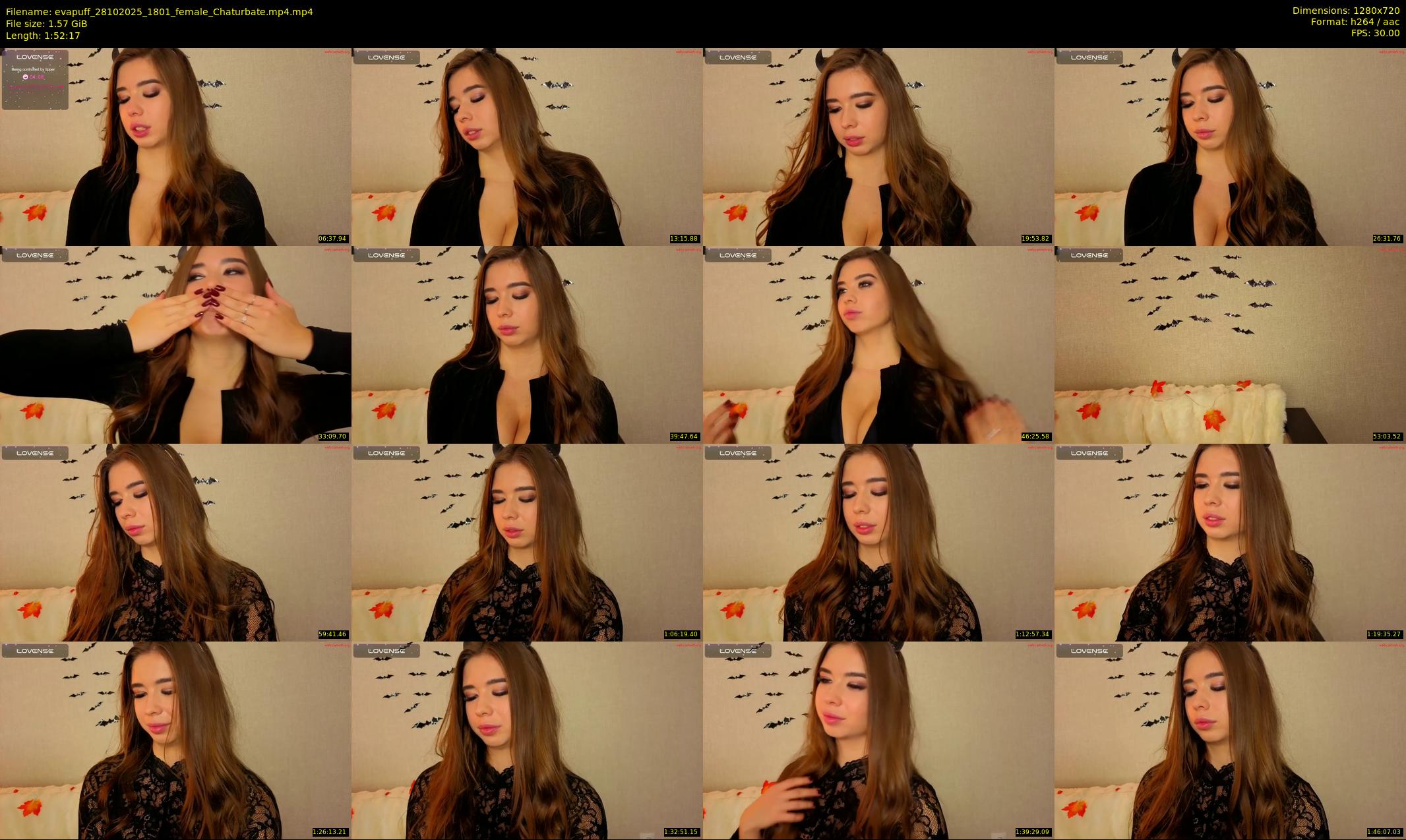 evapuff — 113 minute Chaturbate female cam show recording, 720p, Oct 28, 2025
