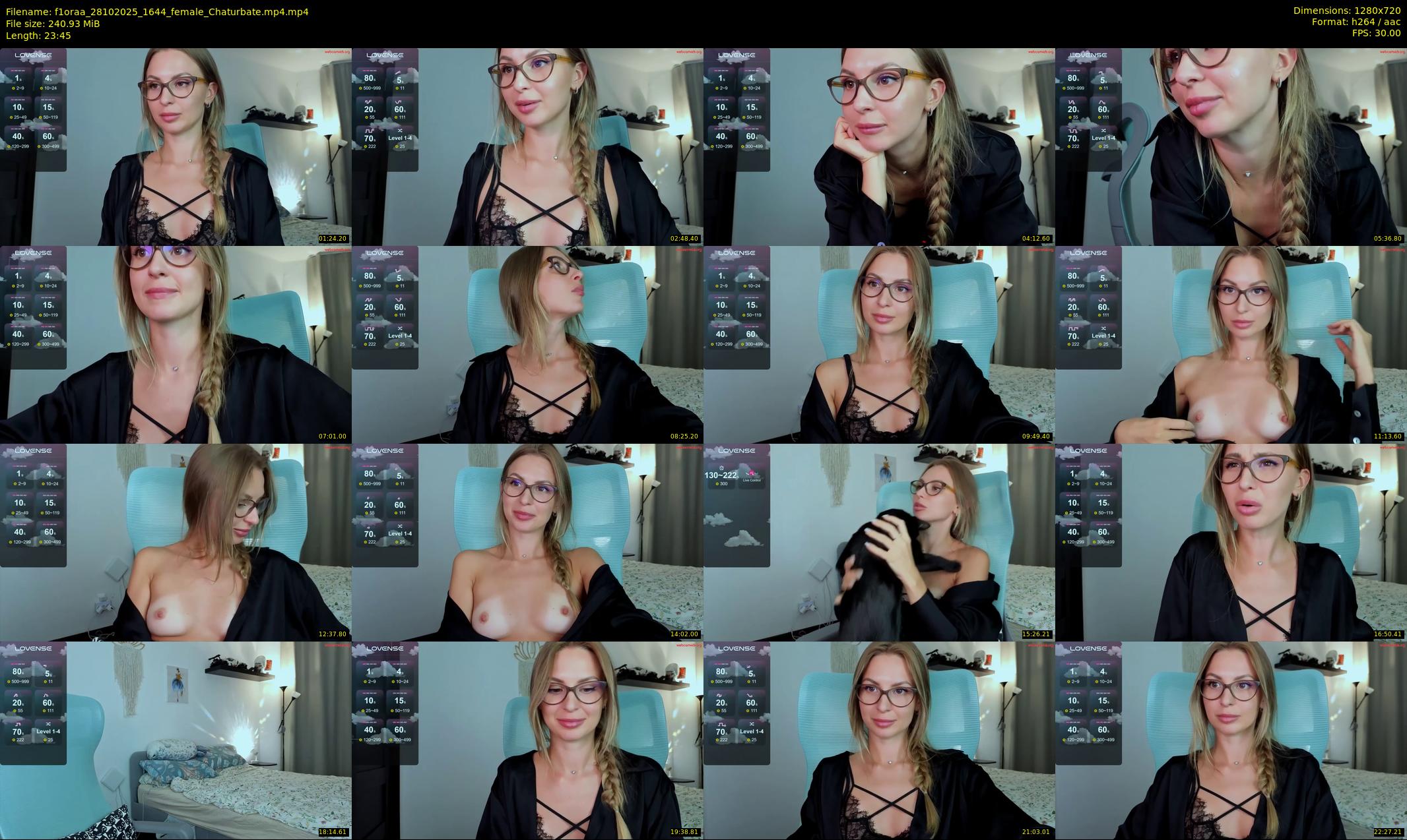 f1oraa — 24 minute Chaturbate female cam show recording, 720p, Oct 28, 2025