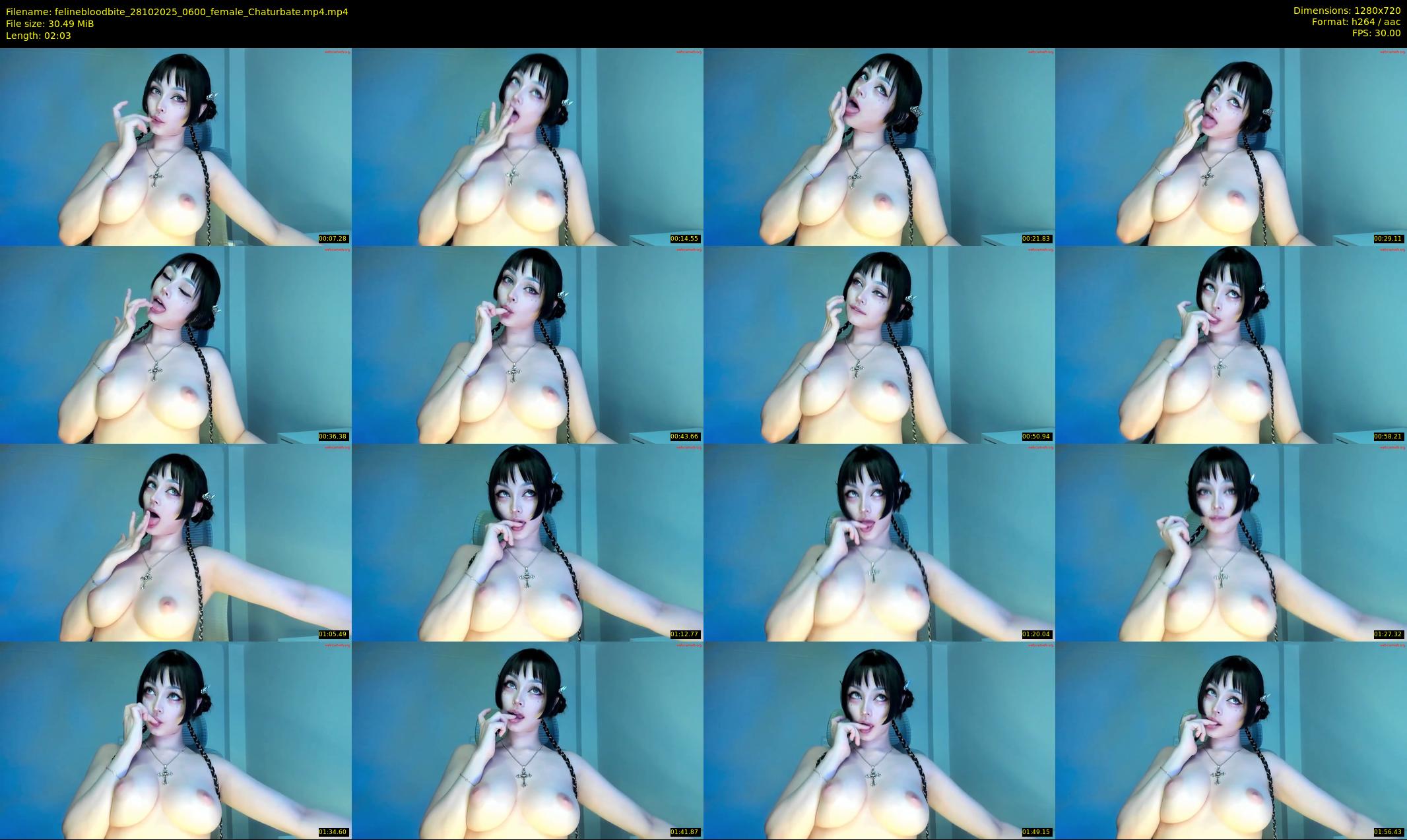 felinebloodbite — 3 minute Chaturbate female cam show recording, 720p, Oct 28, 2025