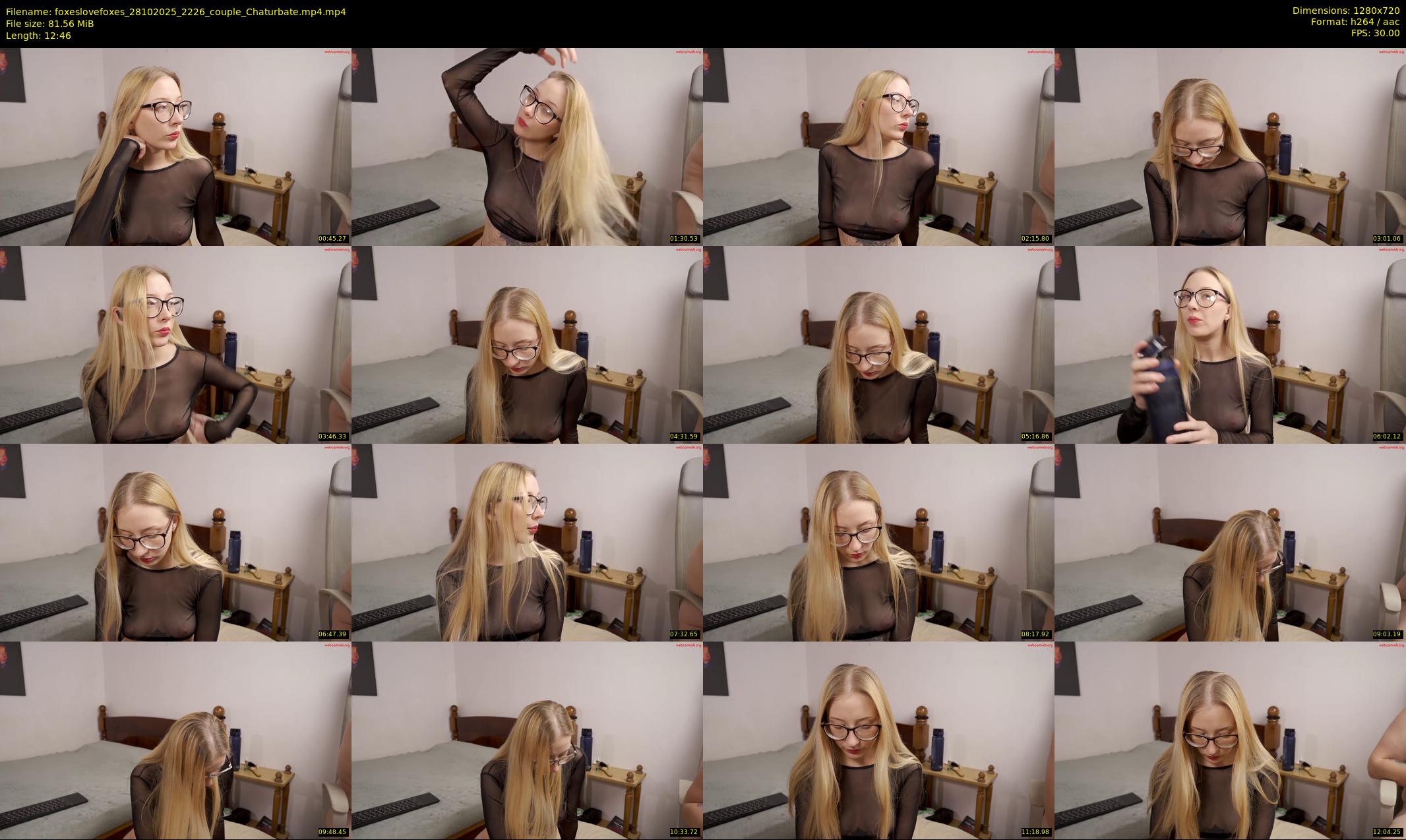 foxeslovefoxes — 13 minute Chaturbate couple cam show recording, 720p, Oct 28, 2025