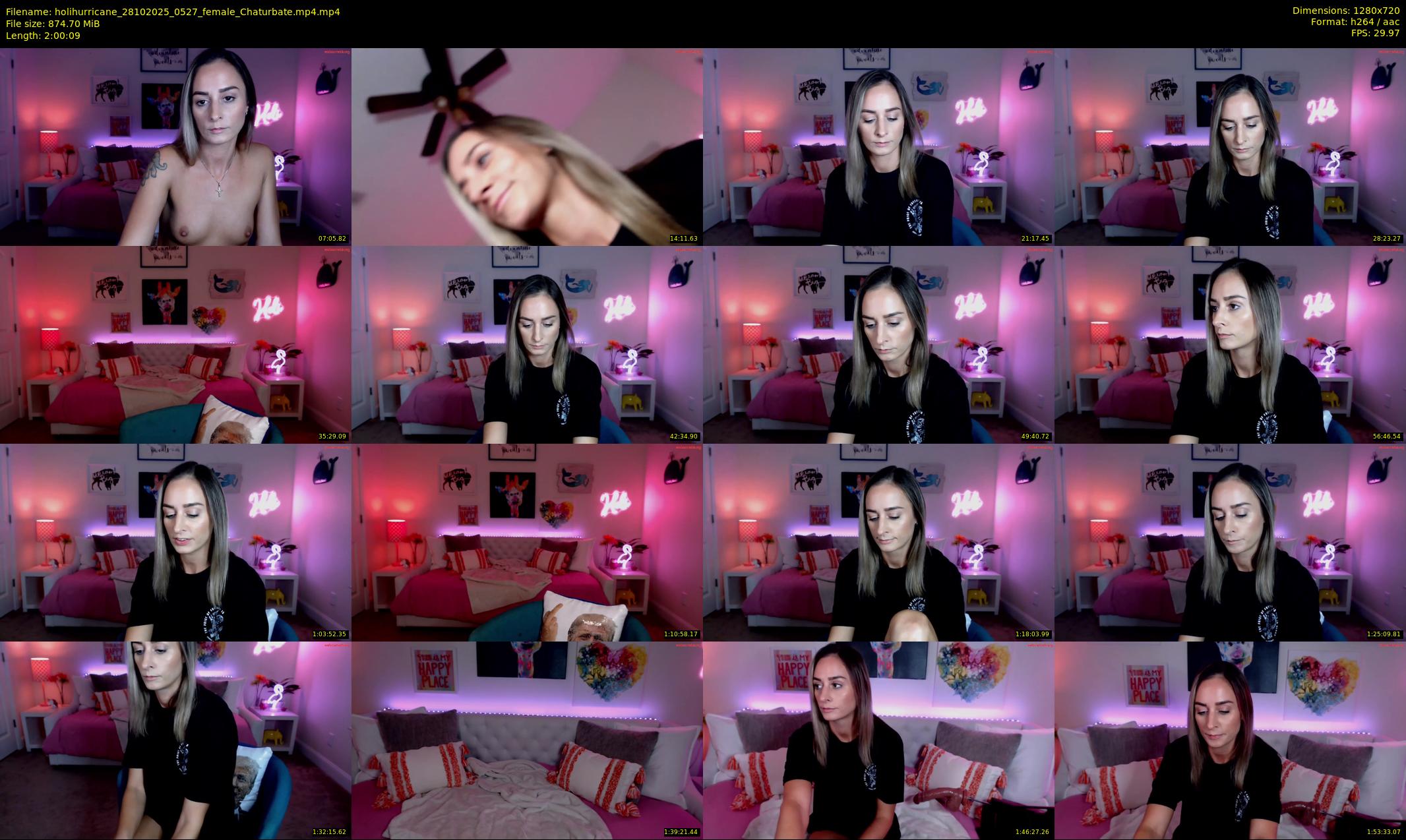 holihurricane — 121 minute Chaturbate female cam show recording, 720p, Oct 28, 2025