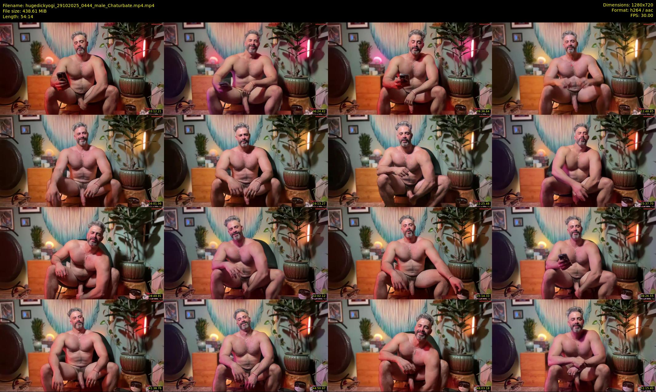 hugedickyogi — 55 minute Chaturbate male cam show recording, 720p, Oct 29, 2025