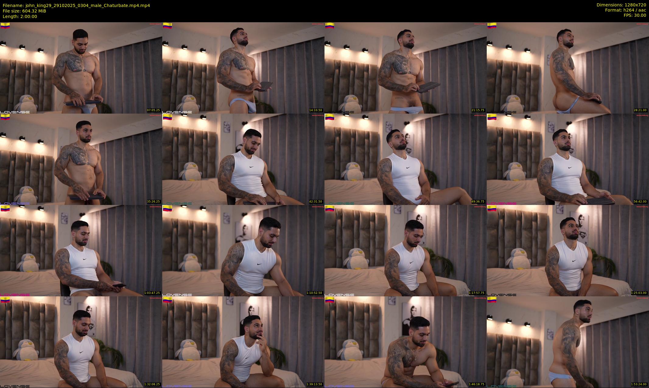 john_king29 — 120 minute Chaturbate male cam show recording, 720p, Oct 29, 2025