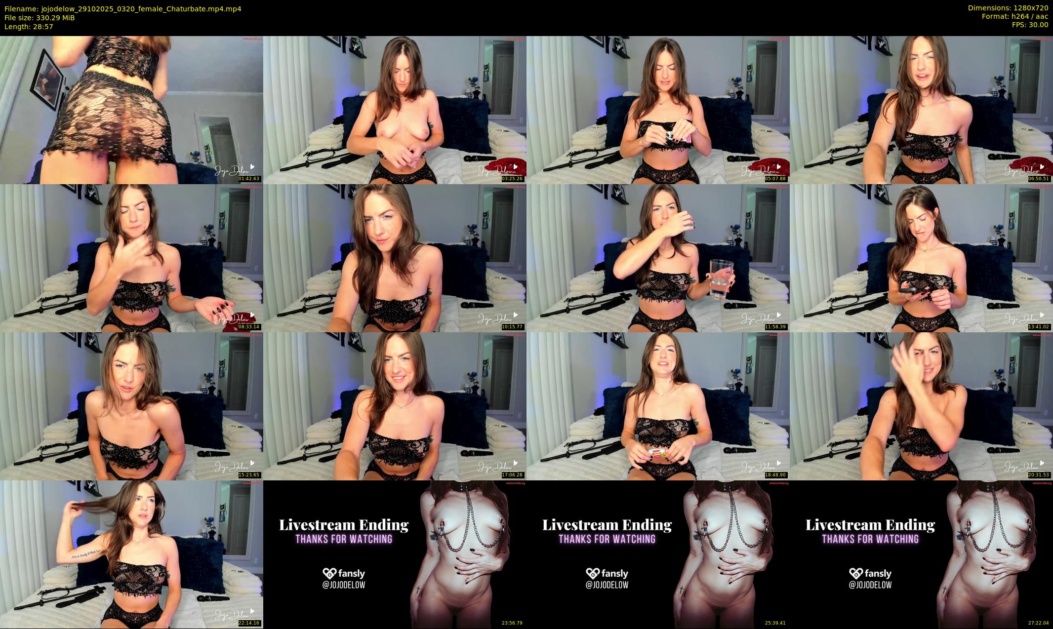 jojodelow — 29 minute Chaturbate female cam show recording, 720p, Oct 29, 2025