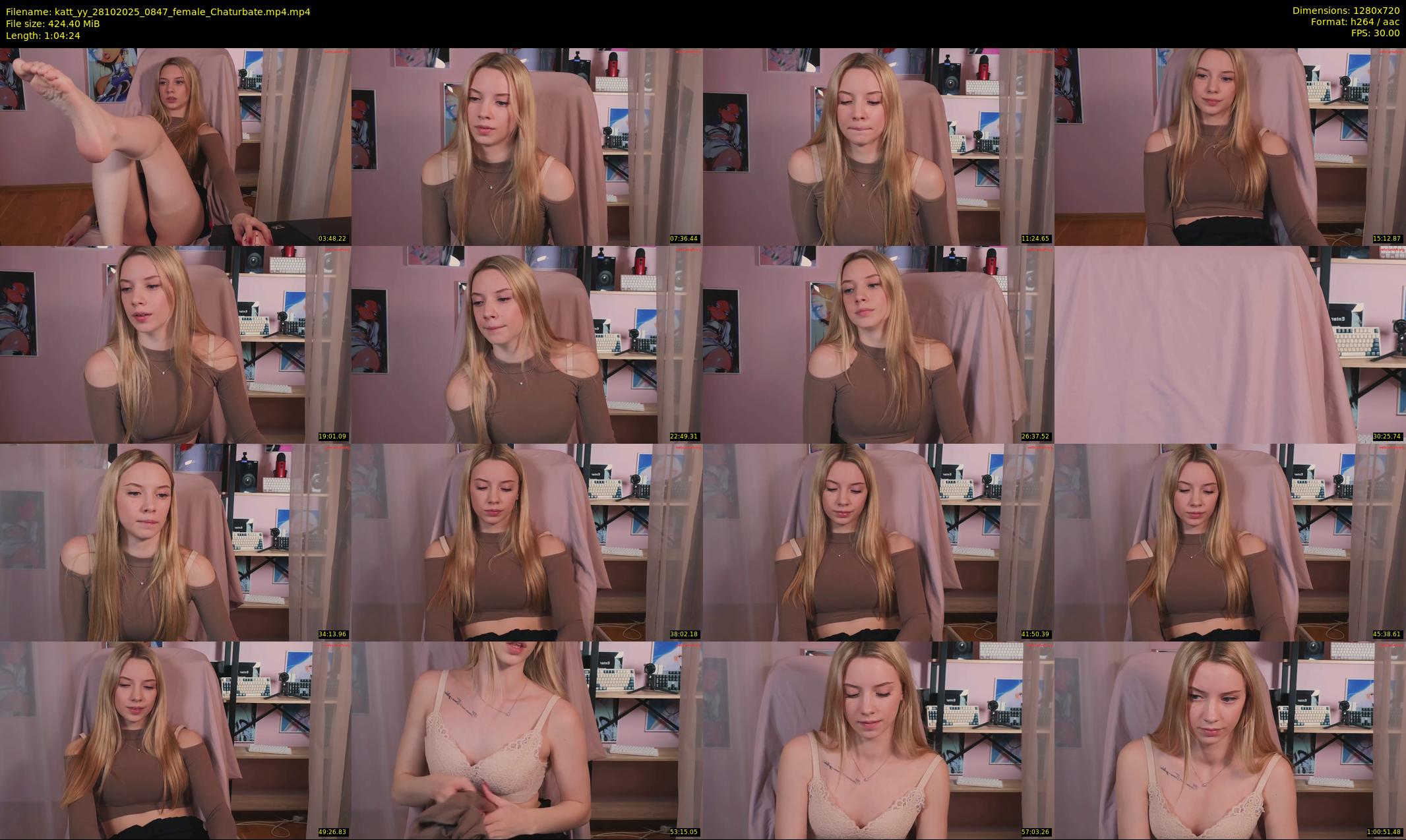 katt_yy — 65 minute Chaturbate female cam show recording, 720p, Oct 28, 2025
