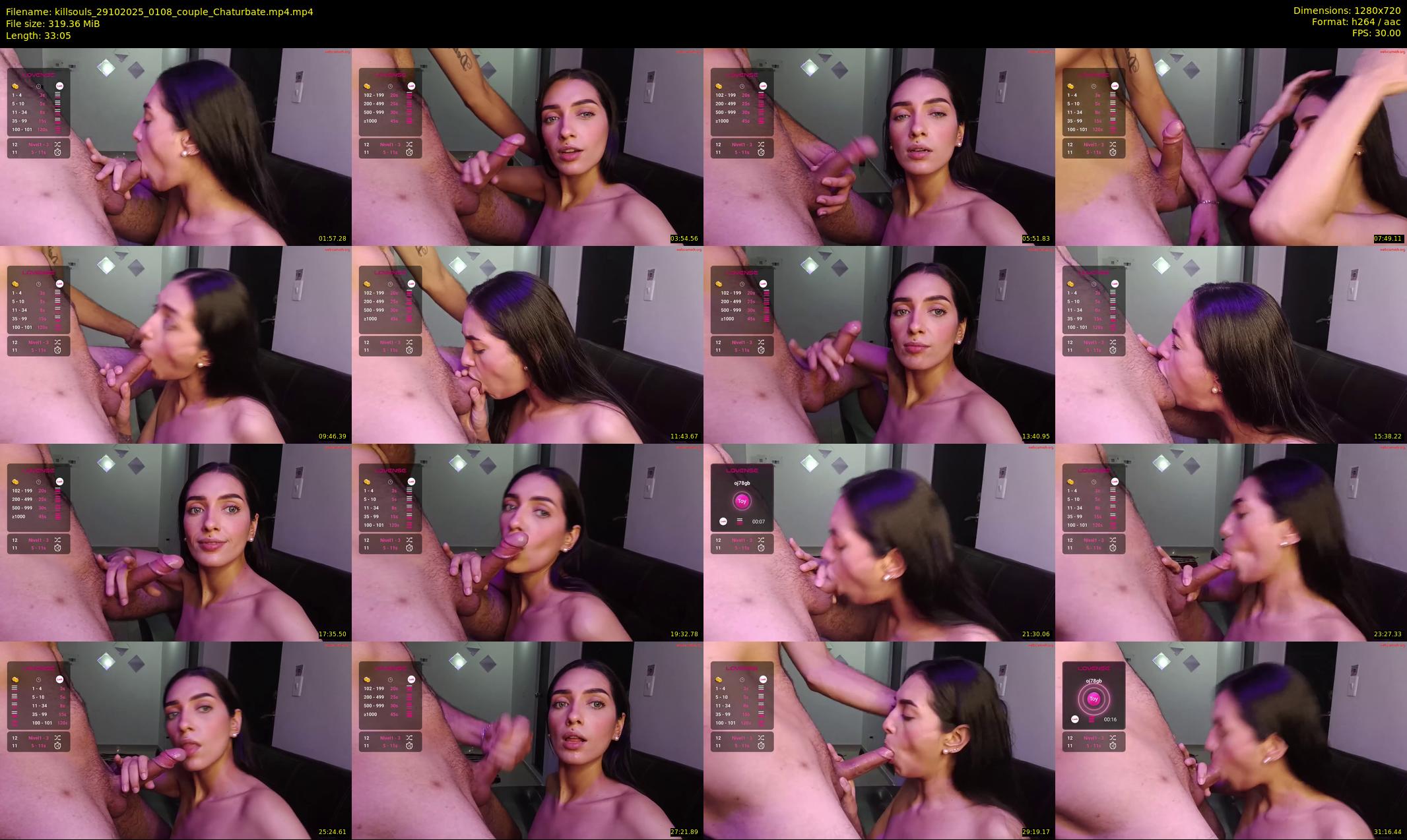 killsouls — 34 minute Chaturbate couple cam show recording, 720p, Oct 29, 2025