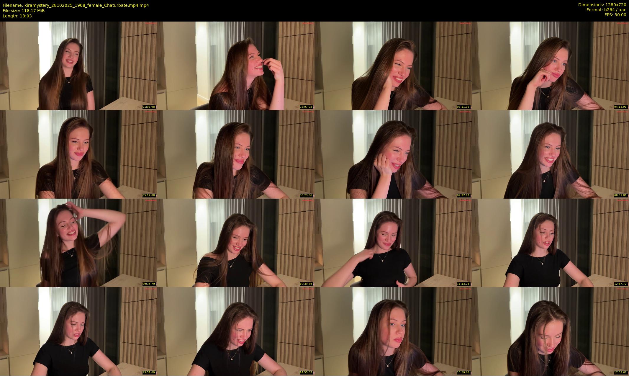 kiramystery — 19 minute Chaturbate female cam show recording, 720p, Oct 28, 2025
