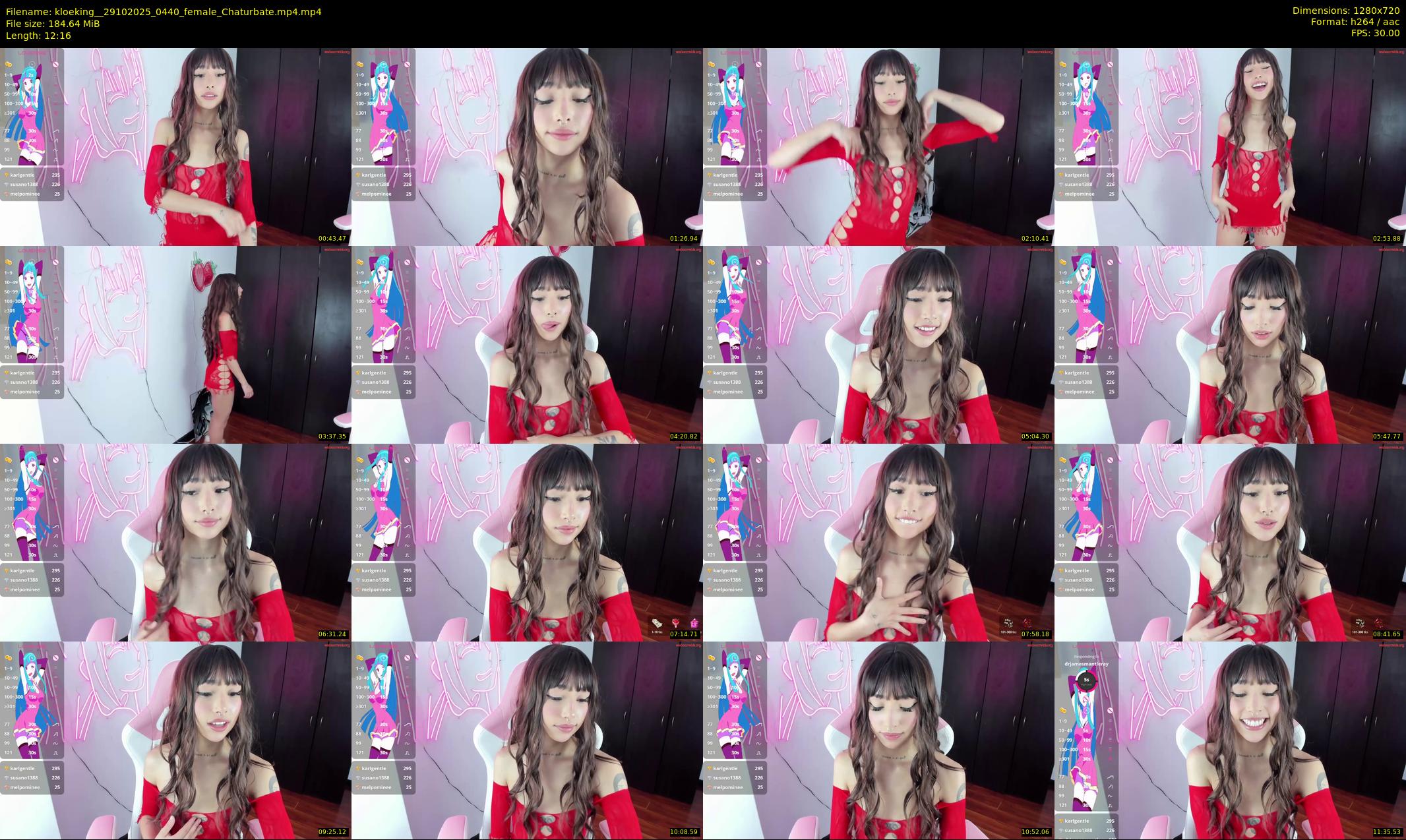 kloeking_ — 13 minute Chaturbate female cam show recording, 720p, Oct 29, 2025
