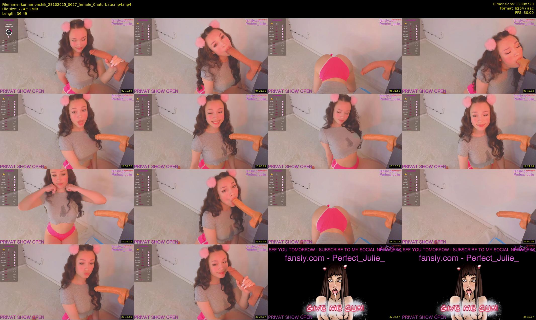 kumamonchik — 37 minute Chaturbate couple cam show recording, 720p, Oct 28, 2025