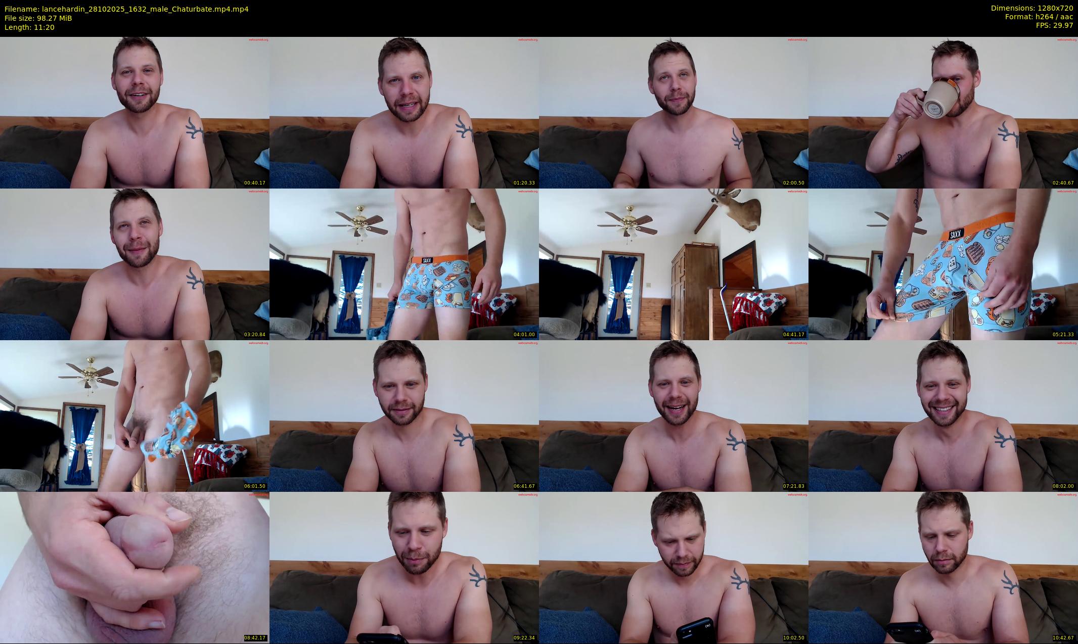 lancehardin — 12 minute Chaturbate male cam show recording, 720p, Oct 28, 2025