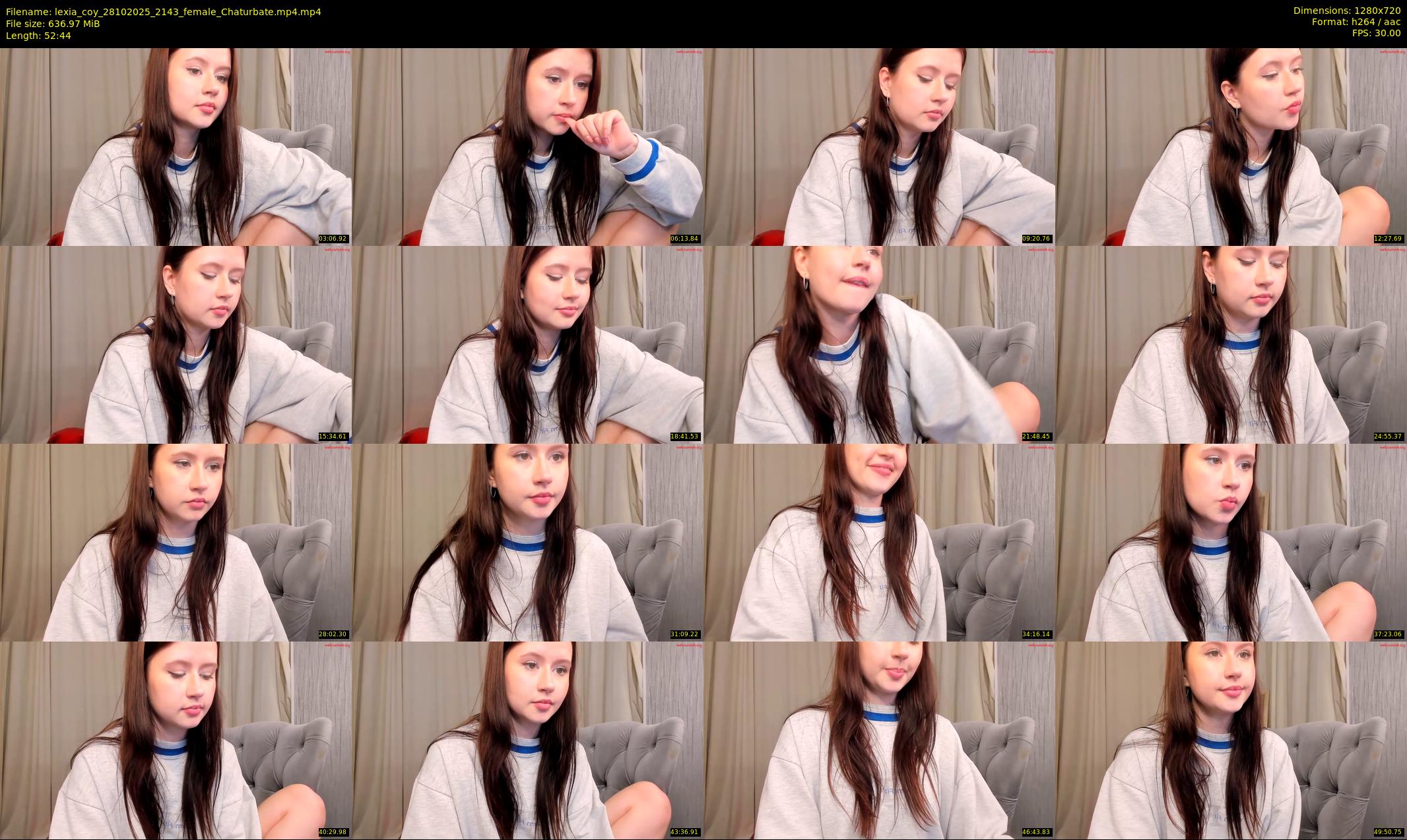 lexia_coy — 53 minute Chaturbate female cam show recording, 720p, Oct 28, 2025