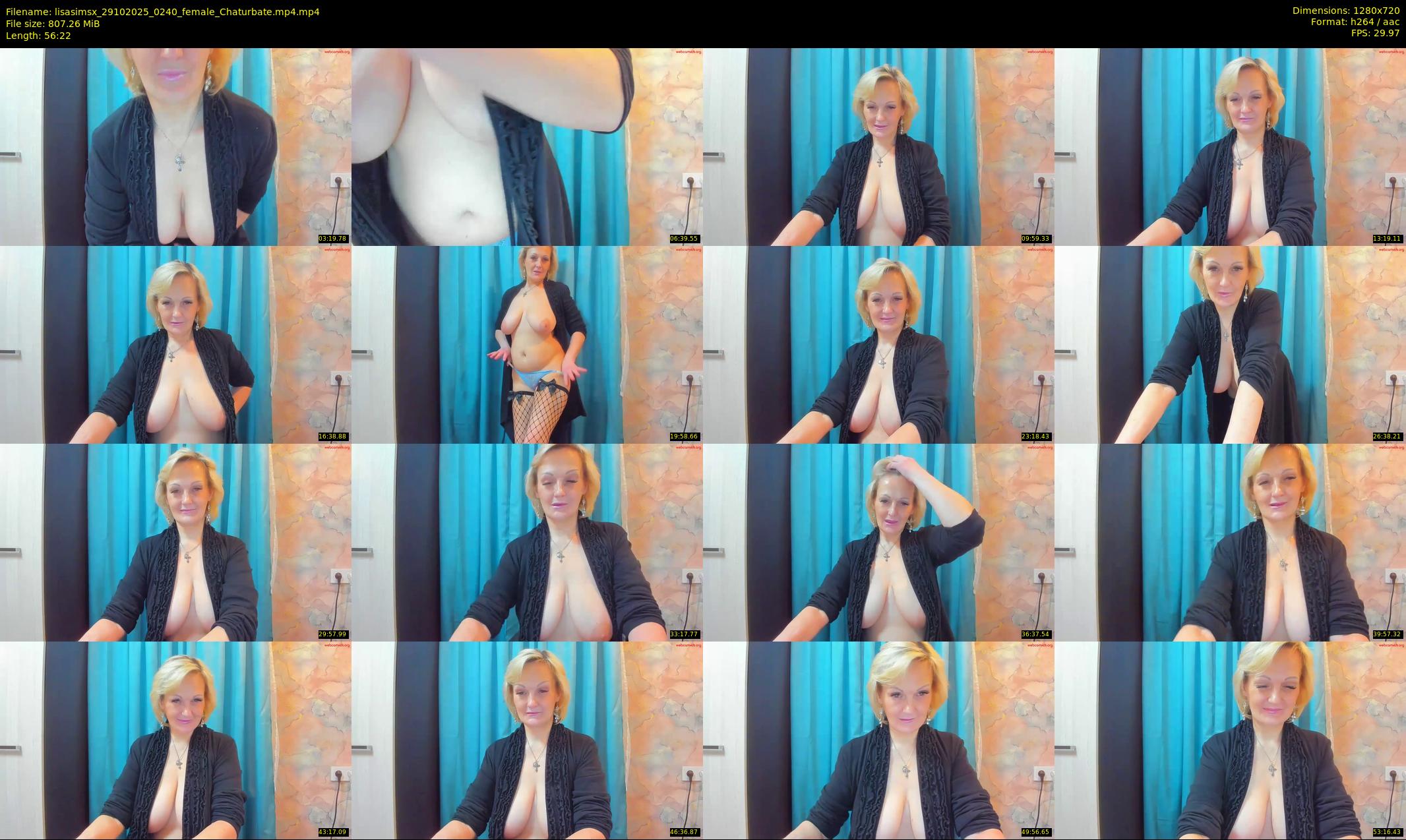 lisasimsx — 57 minute Chaturbate female cam show recording, 720p, Oct 29, 2025