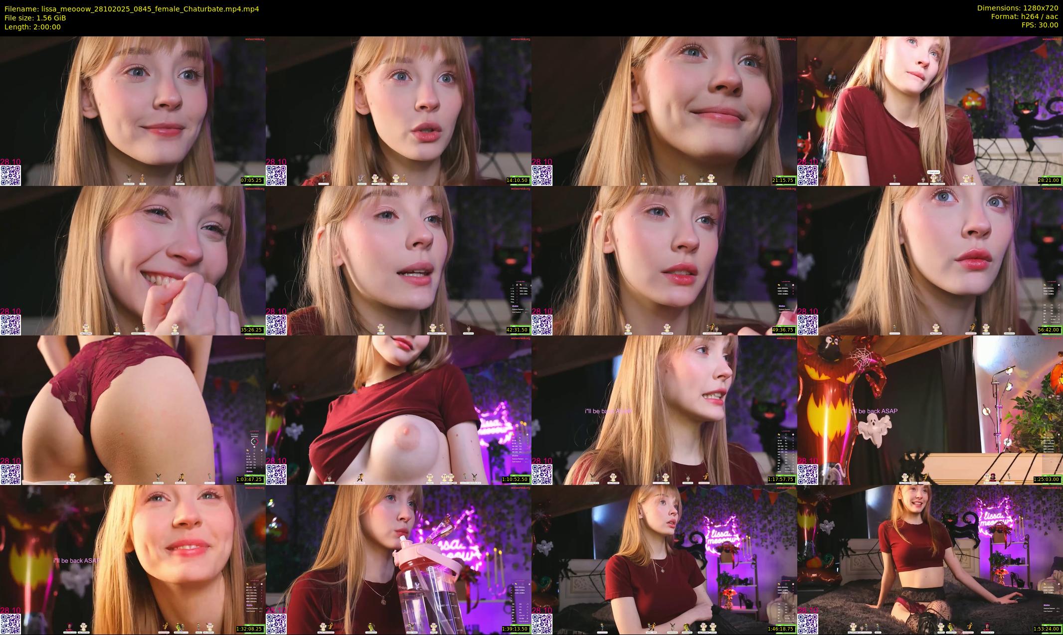 lissa_meooow — 120 minute Chaturbate female cam show recording, 720p, Oct 28, 2025