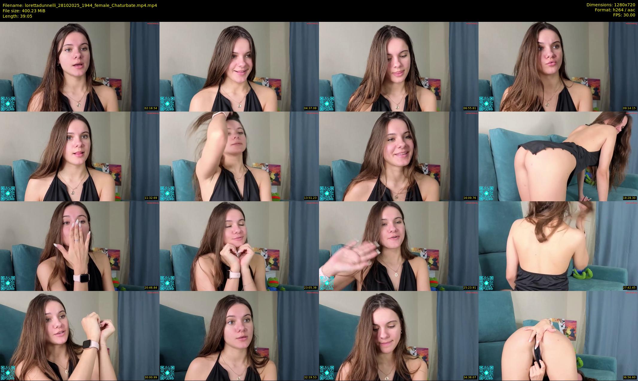 lorettadunnelli — 40 minute Chaturbate female cam show recording, 720p, Oct 28, 2025