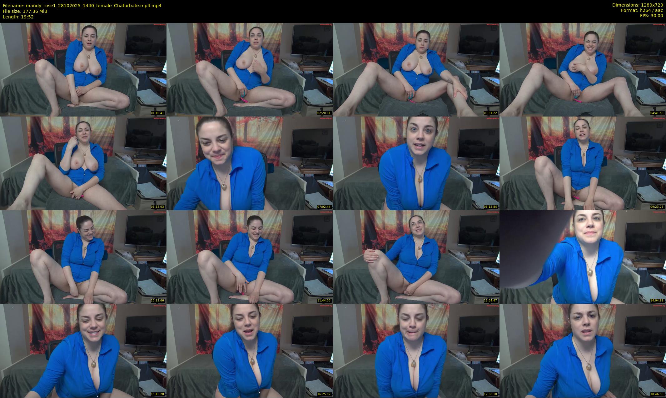 mandy_rose1 — 20 minute Chaturbate female cam show recording, 720p, Oct 28, 2025
