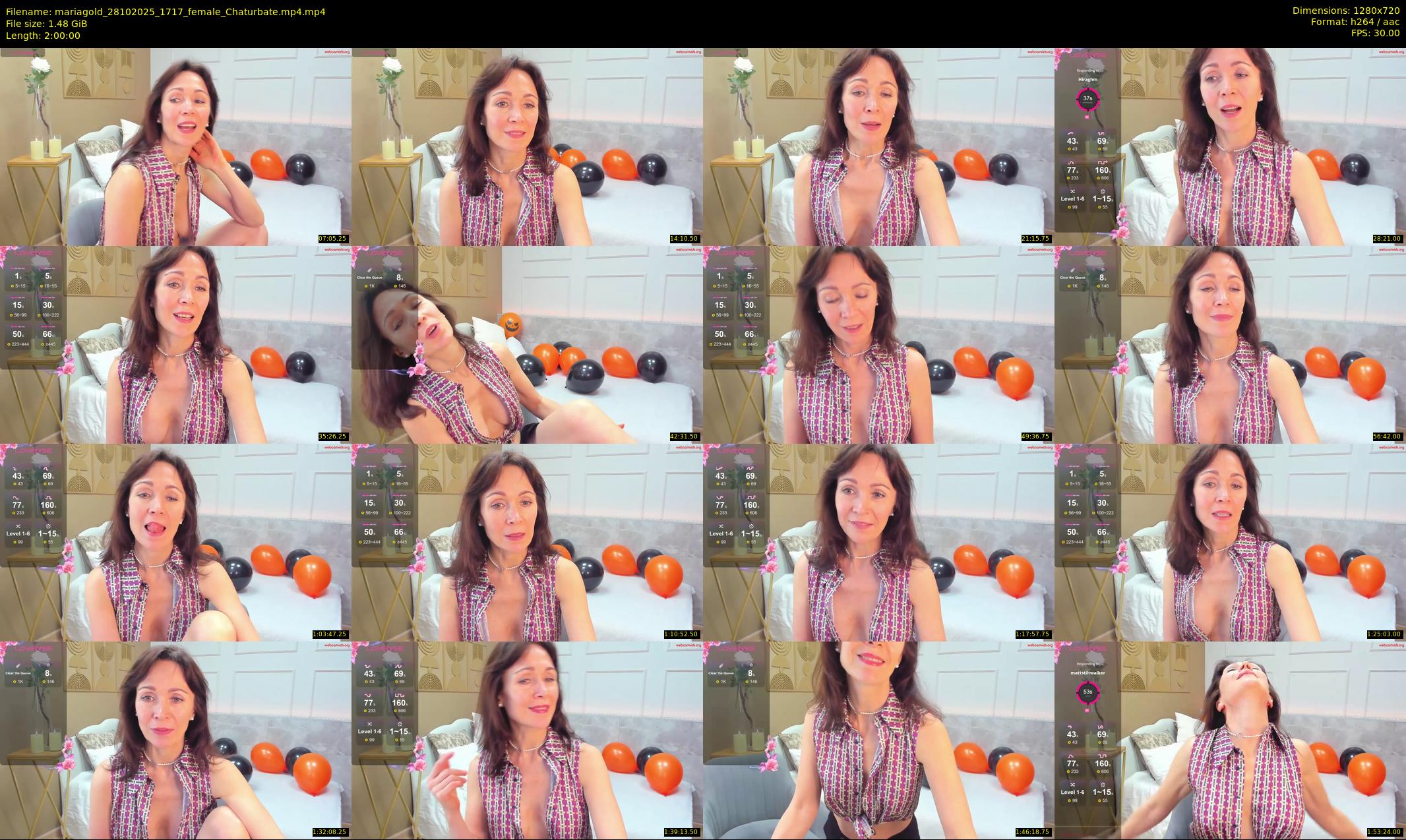 mariagold — 120 minute Chaturbate female cam show recording, 720p, Oct 28, 2025