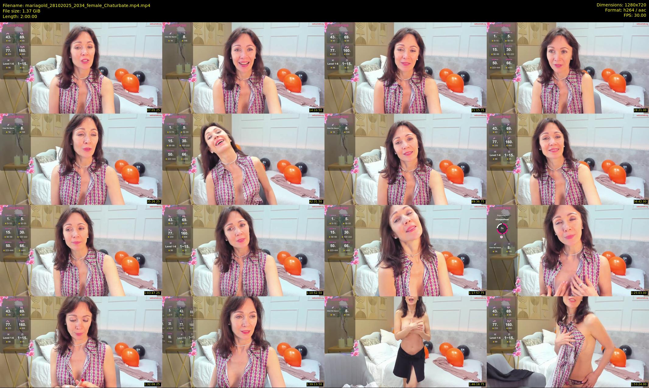 mariagold — 120 minute Chaturbate female cam show recording, 720p, Oct 28, 2025