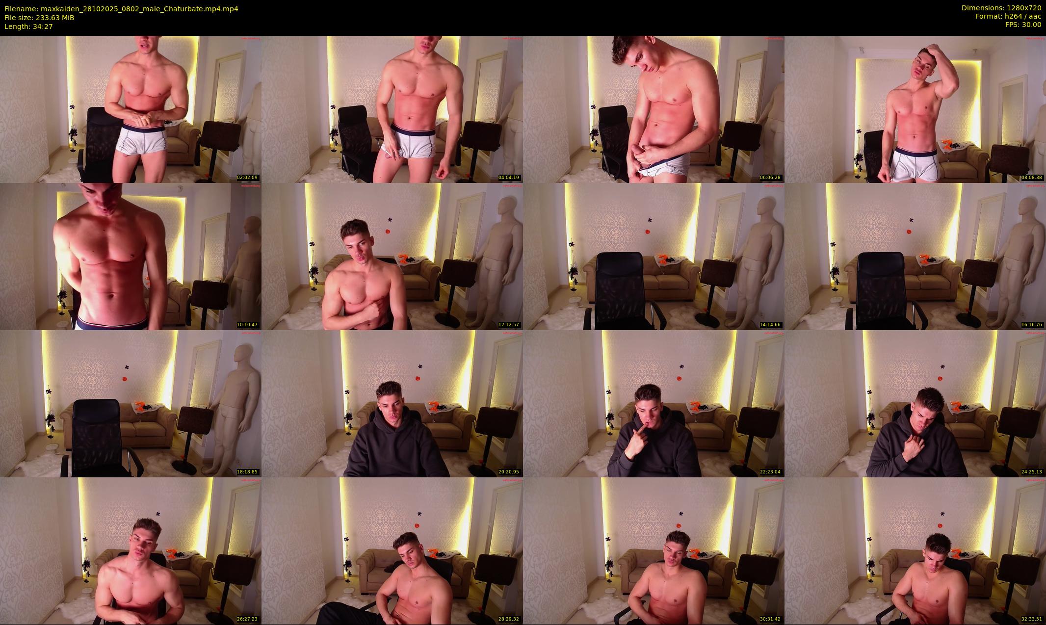maxkaiden — 35 minute Chaturbate male cam show recording, 720p, Oct 28, 2025