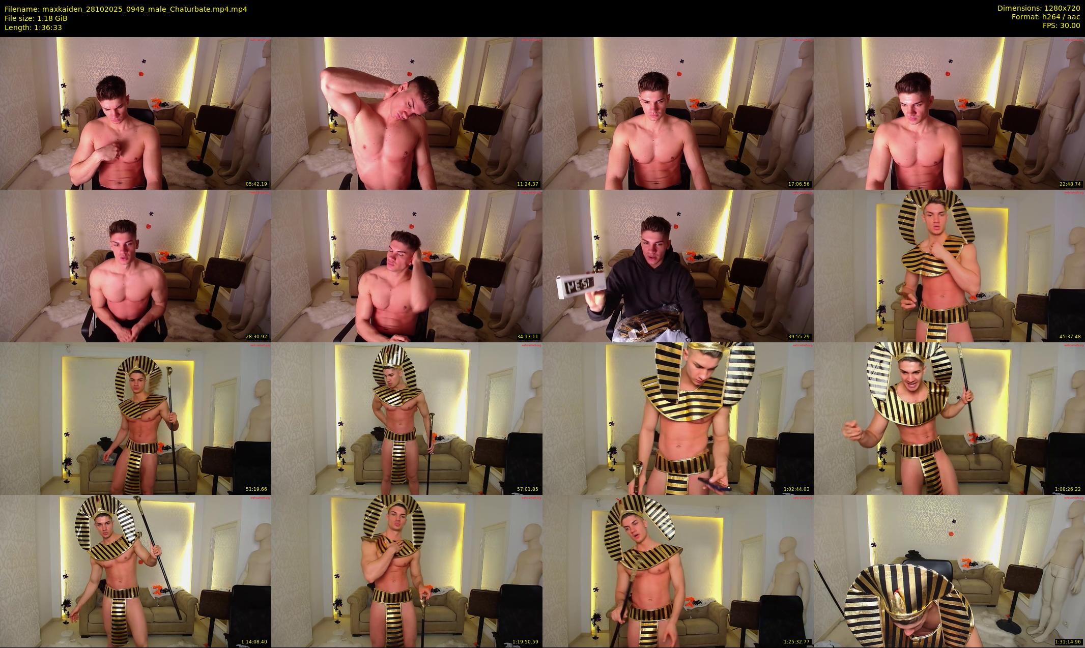 maxkaiden — 97 minute Chaturbate male cam show recording, 720p, Oct 28, 2025