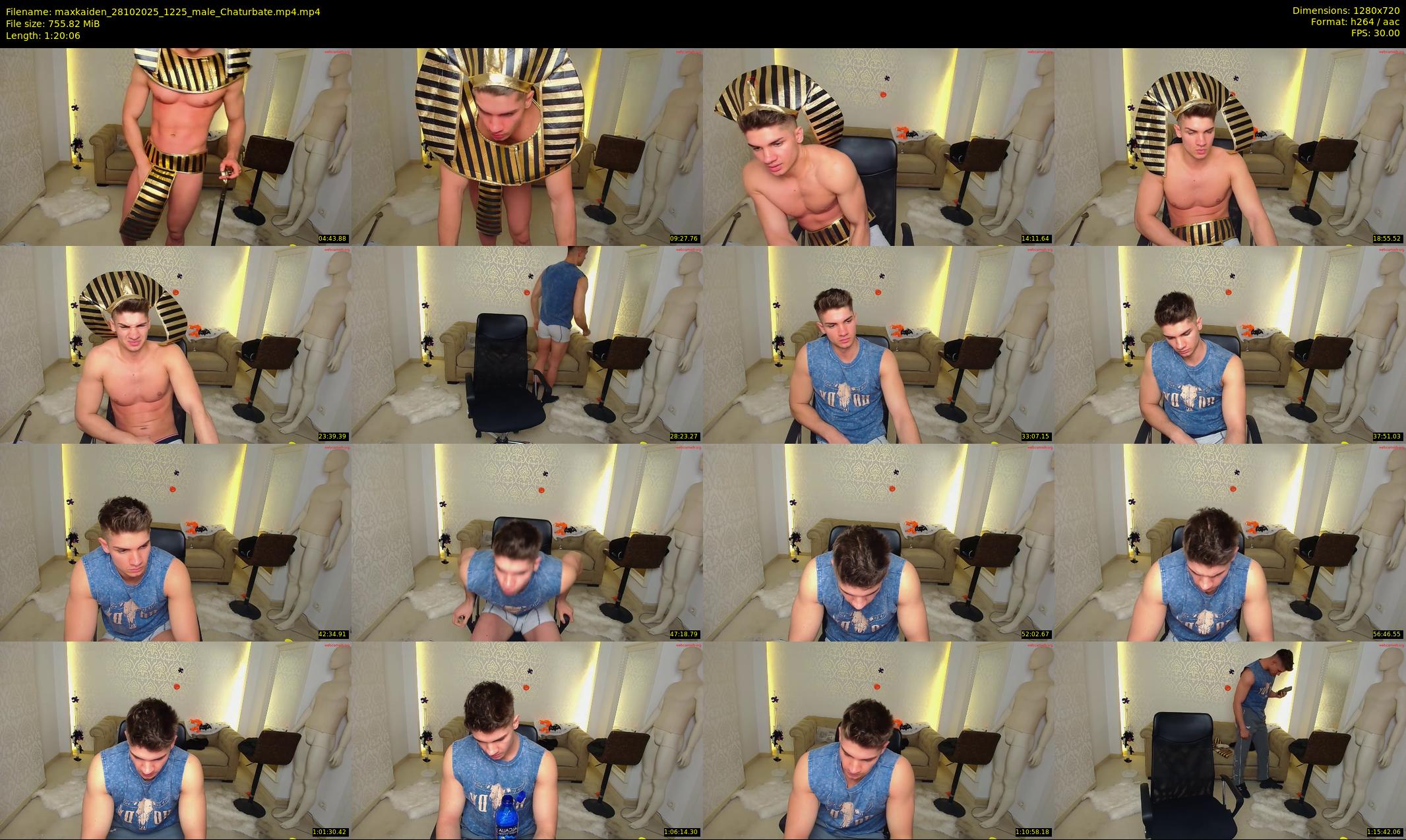 maxkaiden — 81 minute Chaturbate male cam show recording, 720p, Oct 28, 2025