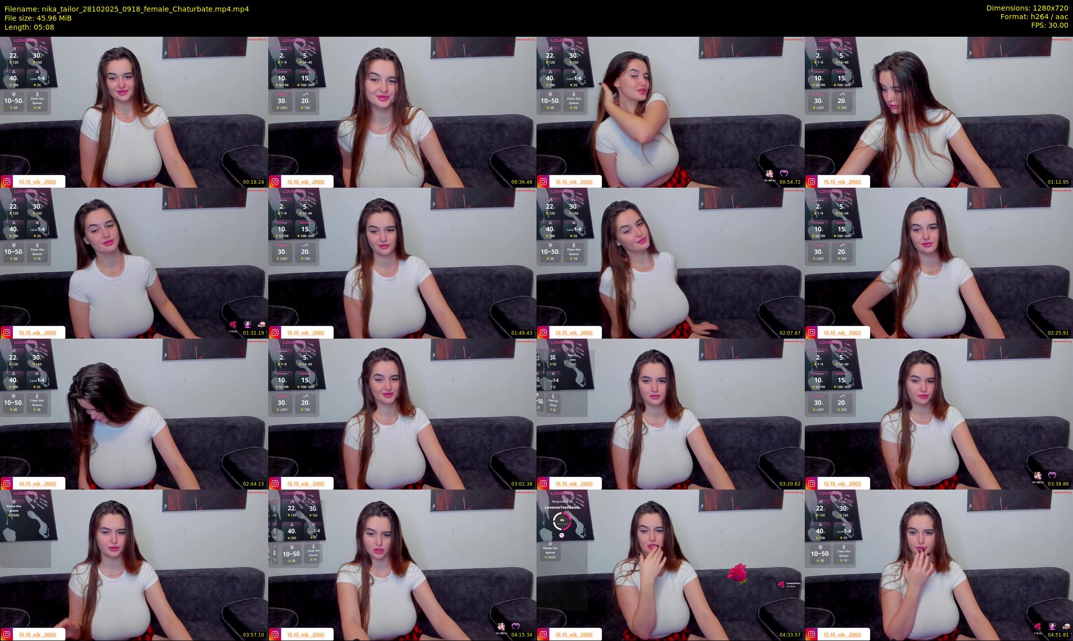 nika_tailor — 6 minute Chaturbate female cam show recording, 720p, Oct 28, 2025