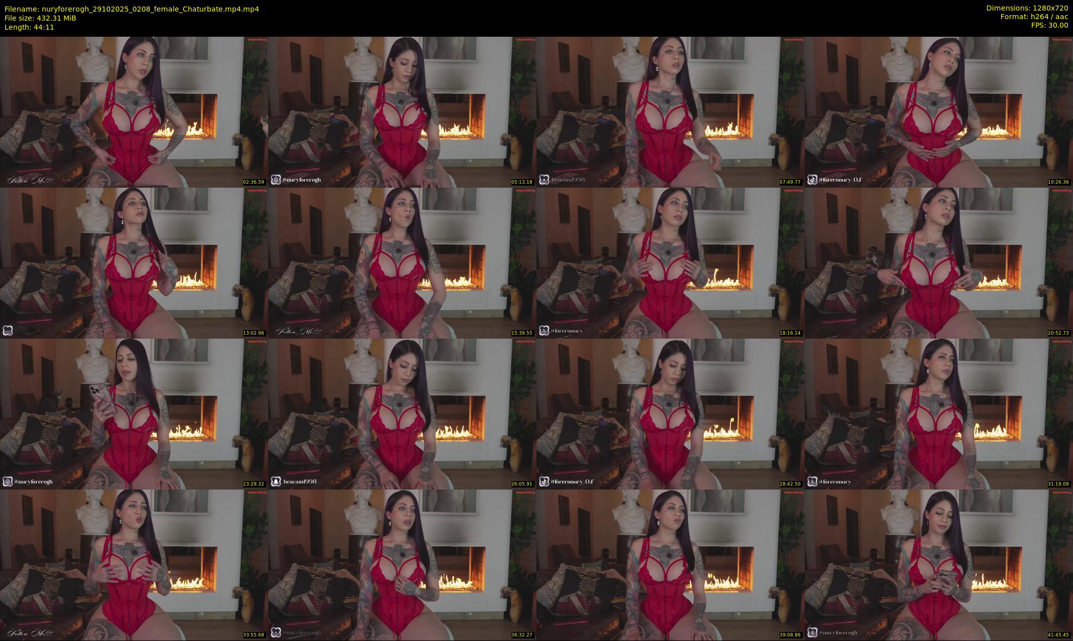 nuryforerogh — 45 minute Chaturbate female cam show recording, 720p, Oct 29, 2025