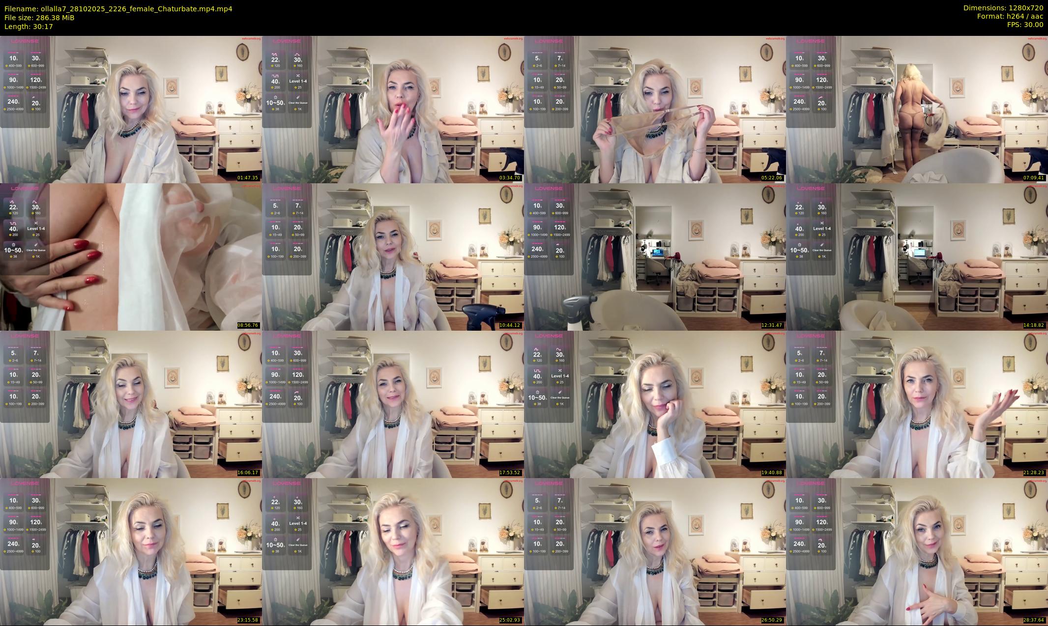 ollalla7 — 31 minute Chaturbate female cam show recording, 720p, Oct 28, 2025