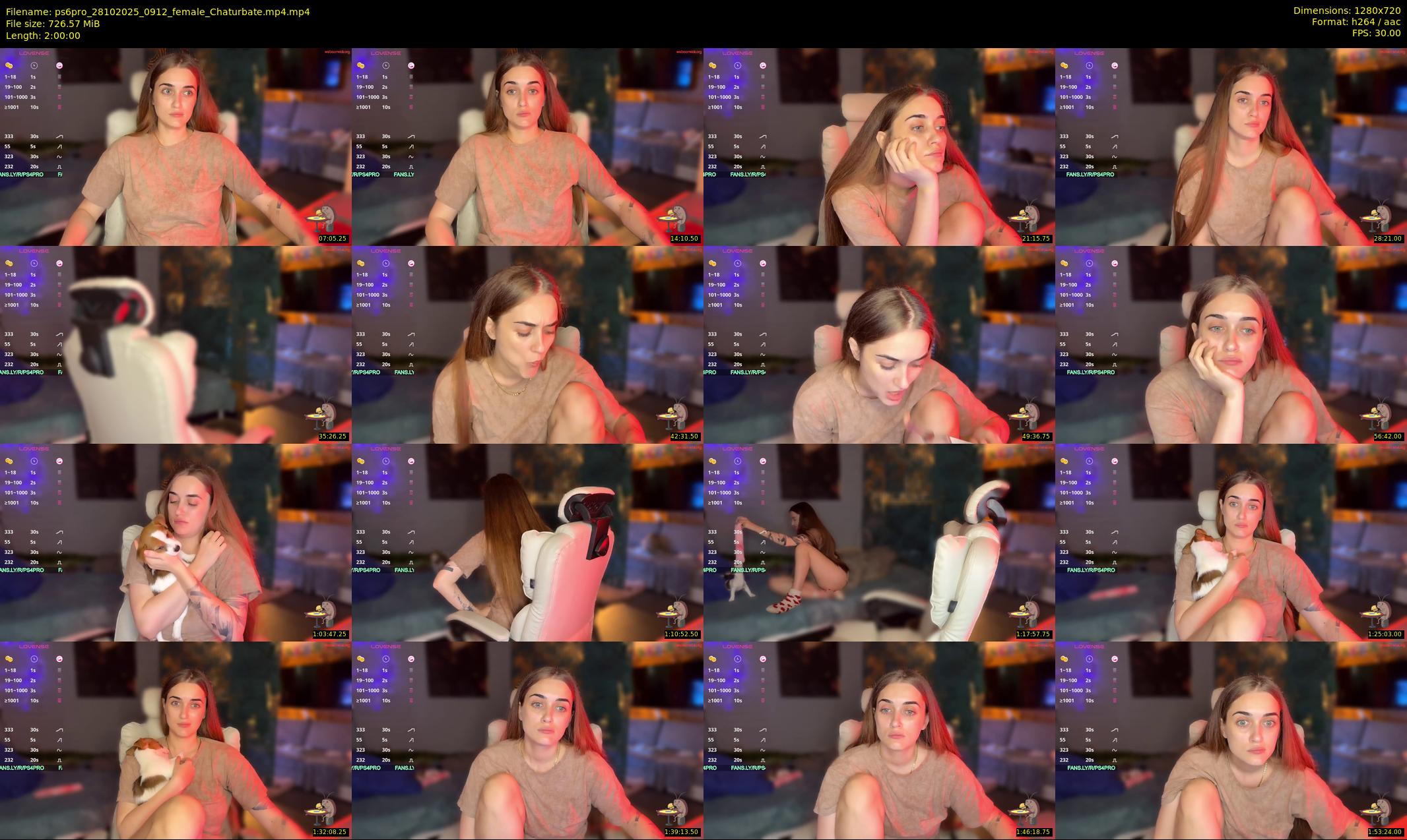 ps6pro — 120 minute Chaturbate female cam show recording, 720p, Oct 28, 2025