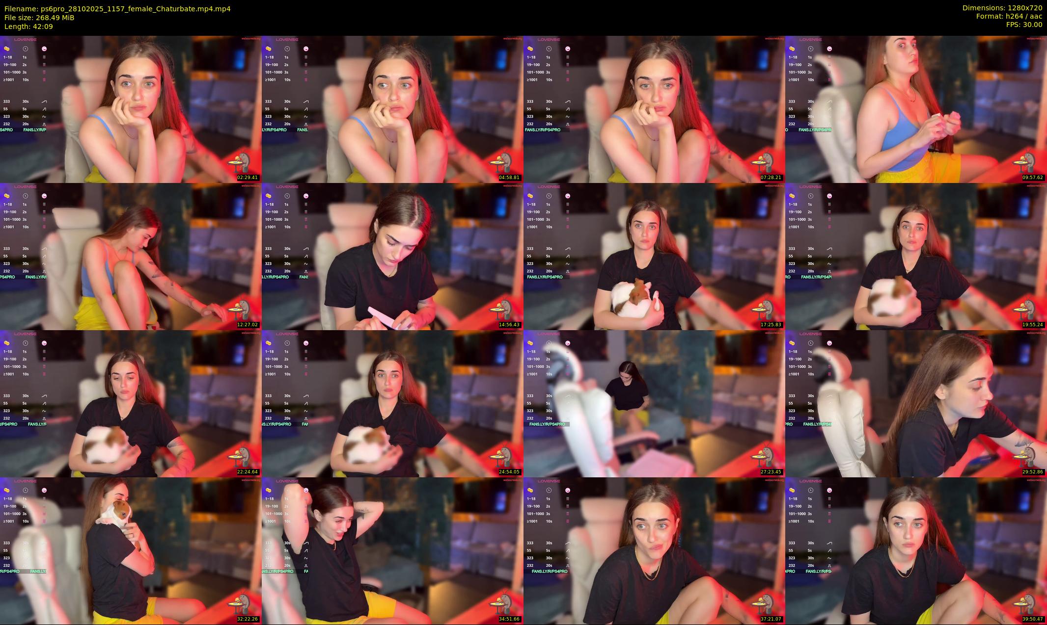 ps6pro — 43 minute Chaturbate female cam show recording, 720p, Oct 28, 2025
