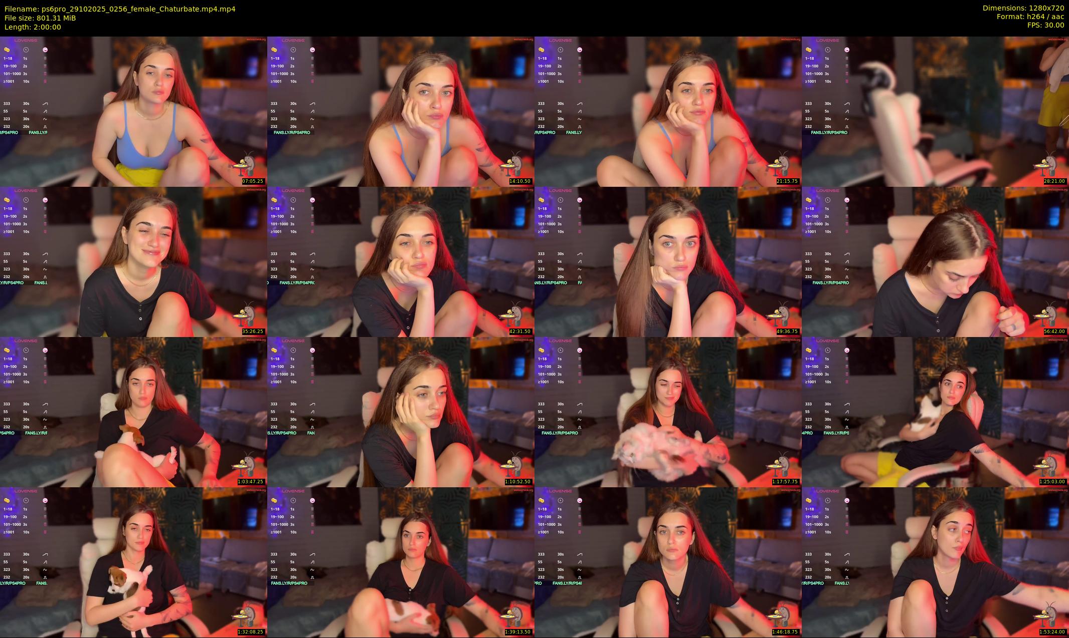 ps6pro — 120 minute Chaturbate female cam show recording, 720p, Oct 29, 2025