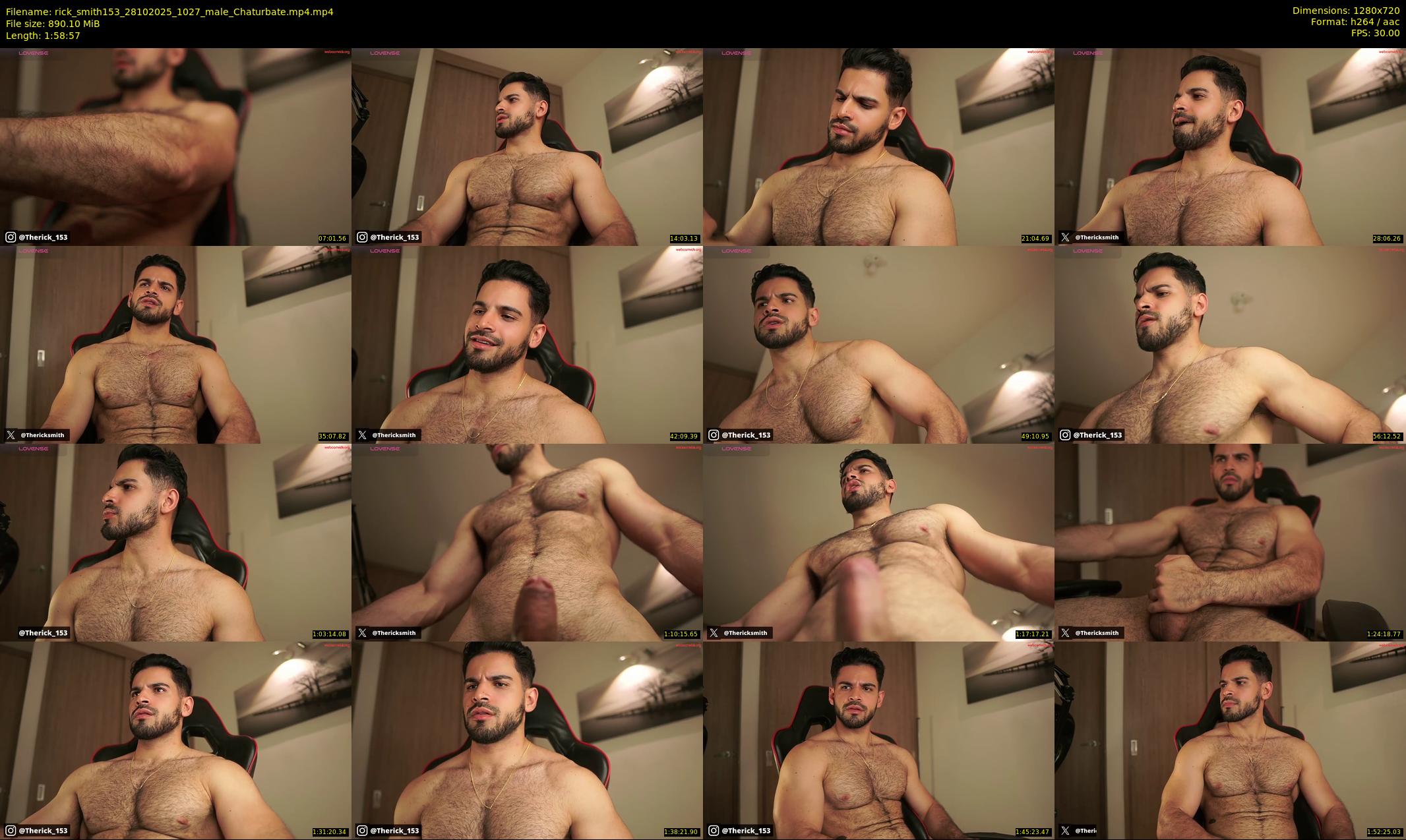 rick_smith153 — 119 minute Chaturbate male cam show recording, 720p, Oct 28, 2025