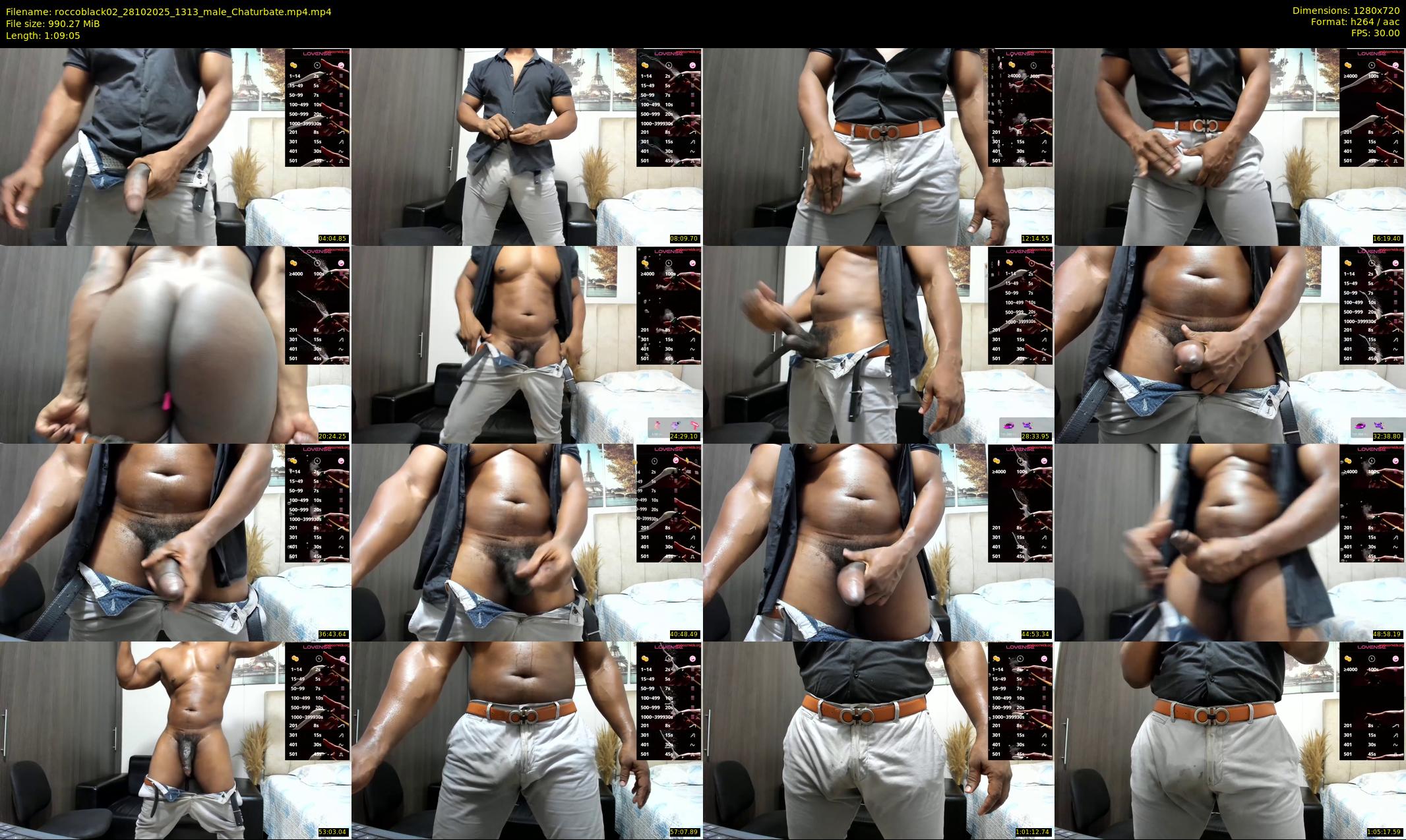 roccoblack02 — 70 minute Chaturbate male cam show recording, 720p, Oct 28, 2025