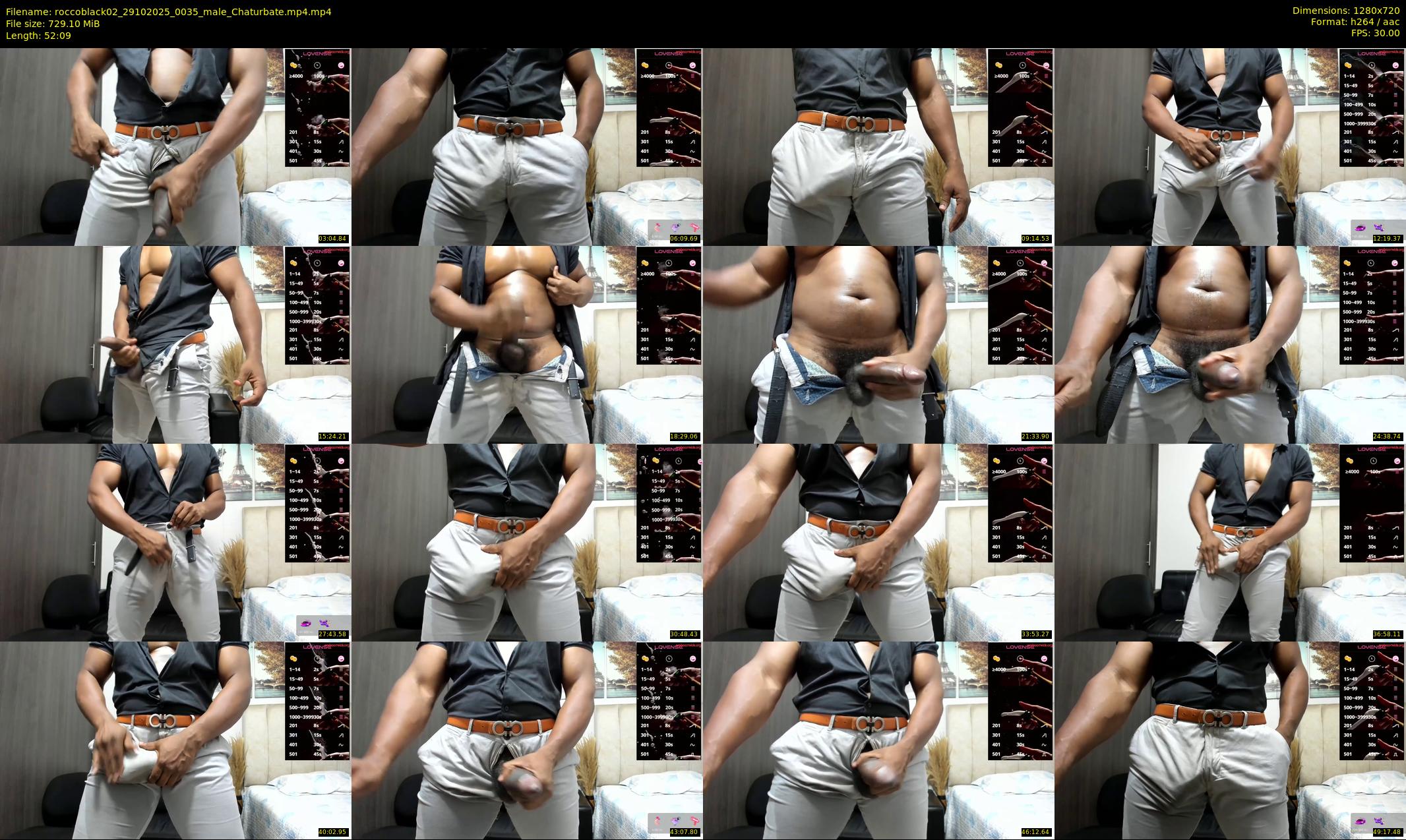 roccoblack02 — 53 minute Chaturbate male cam show recording, 720p, Oct 29, 2025