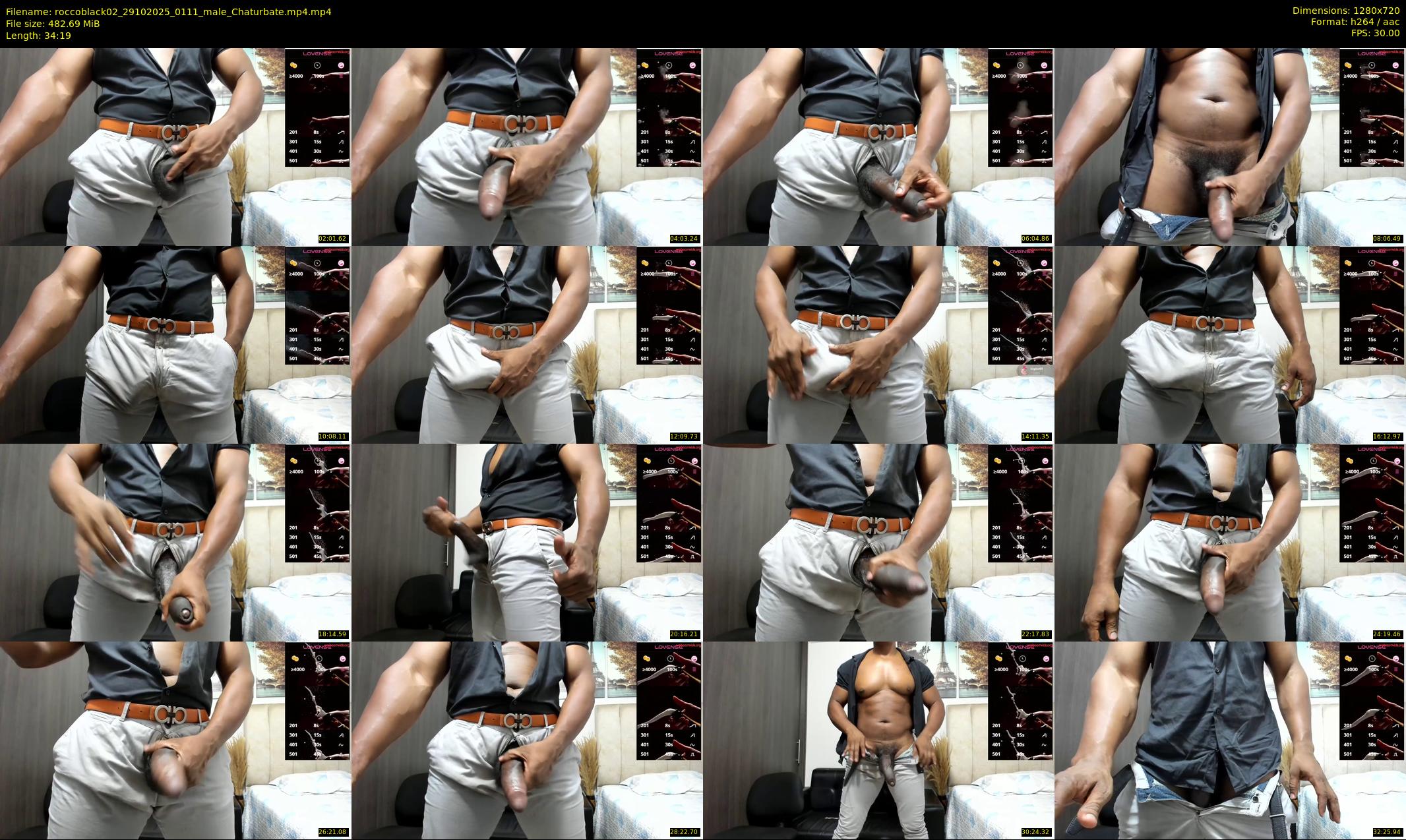 roccoblack02 — 35 minute Chaturbate male cam show recording, 720p, Oct 29, 2025