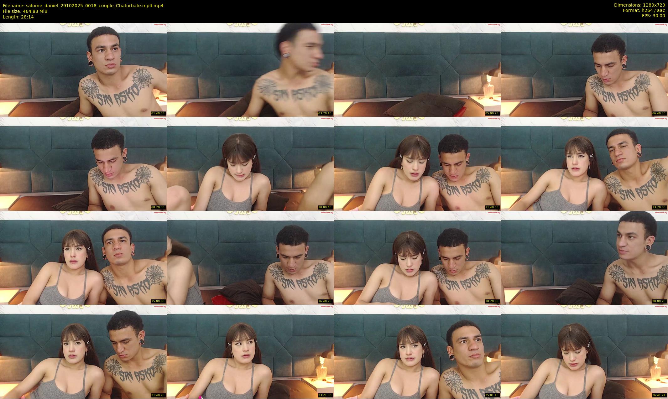 salome_daniel — 29 minute Chaturbate couple cam show recording, 720p, Oct 29, 2025