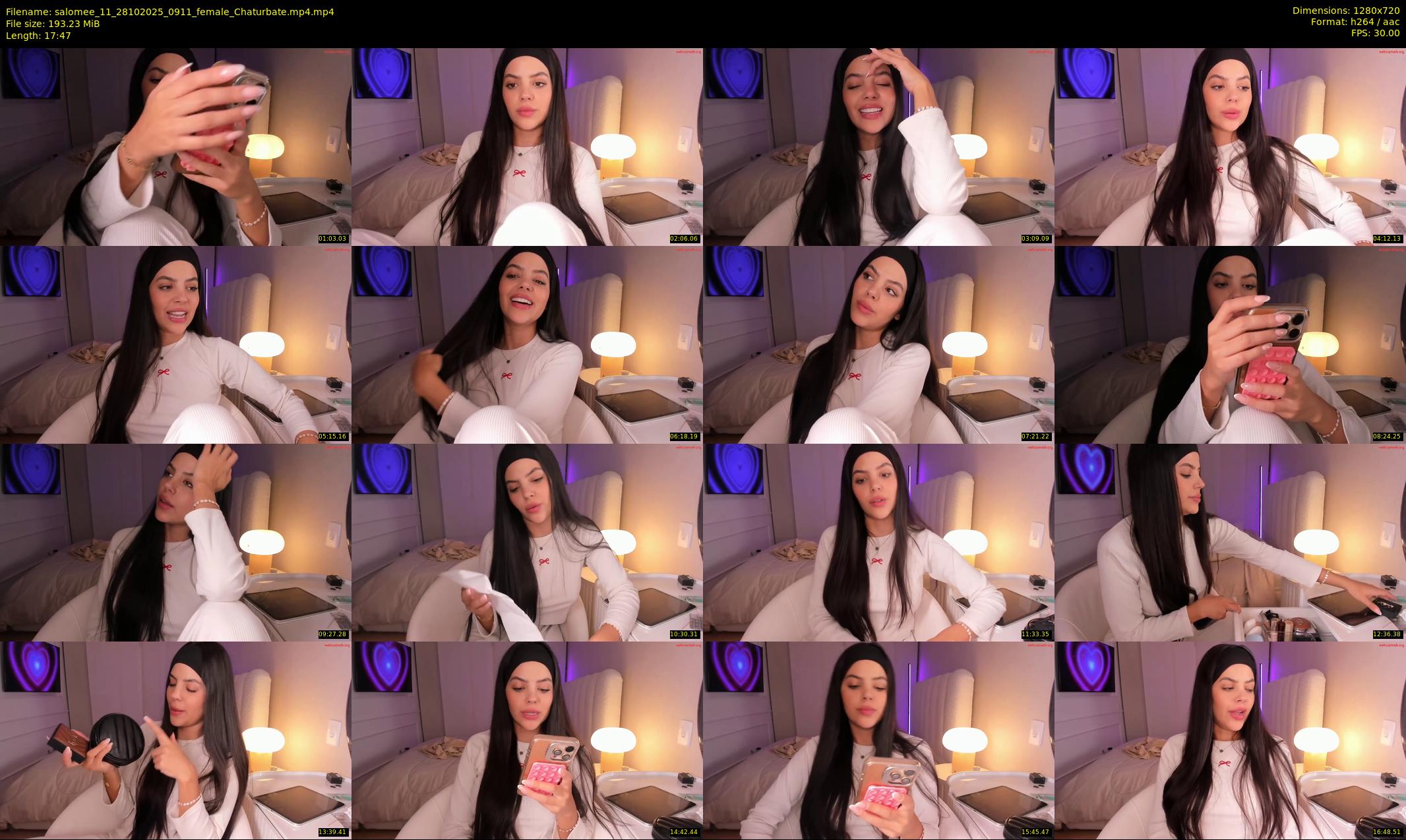 salomee_11 — 18 minute Chaturbate female cam show recording, 720p, Oct 28, 2025