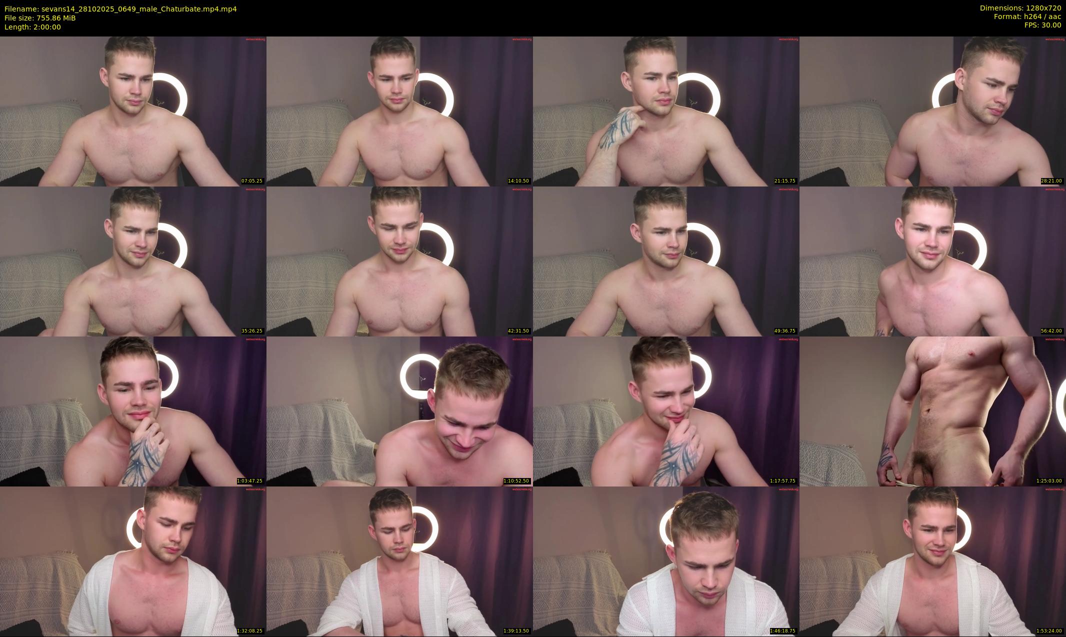 sevans14 — 120 minute Chaturbate male cam show recording, 720p, Oct 28, 2025