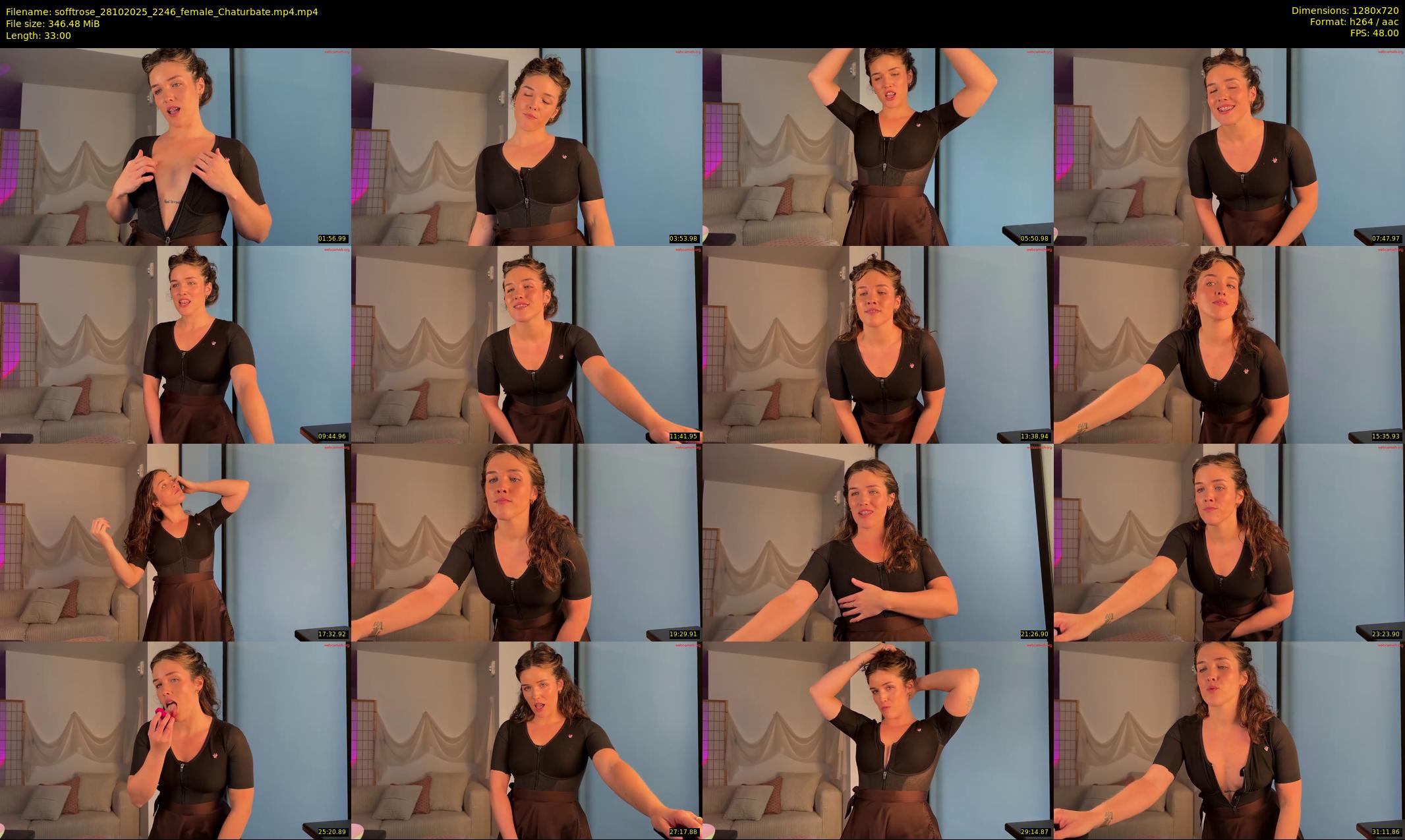 sofftrose — 33 minute Chaturbate female cam show recording, 720p, Oct 28, 2025