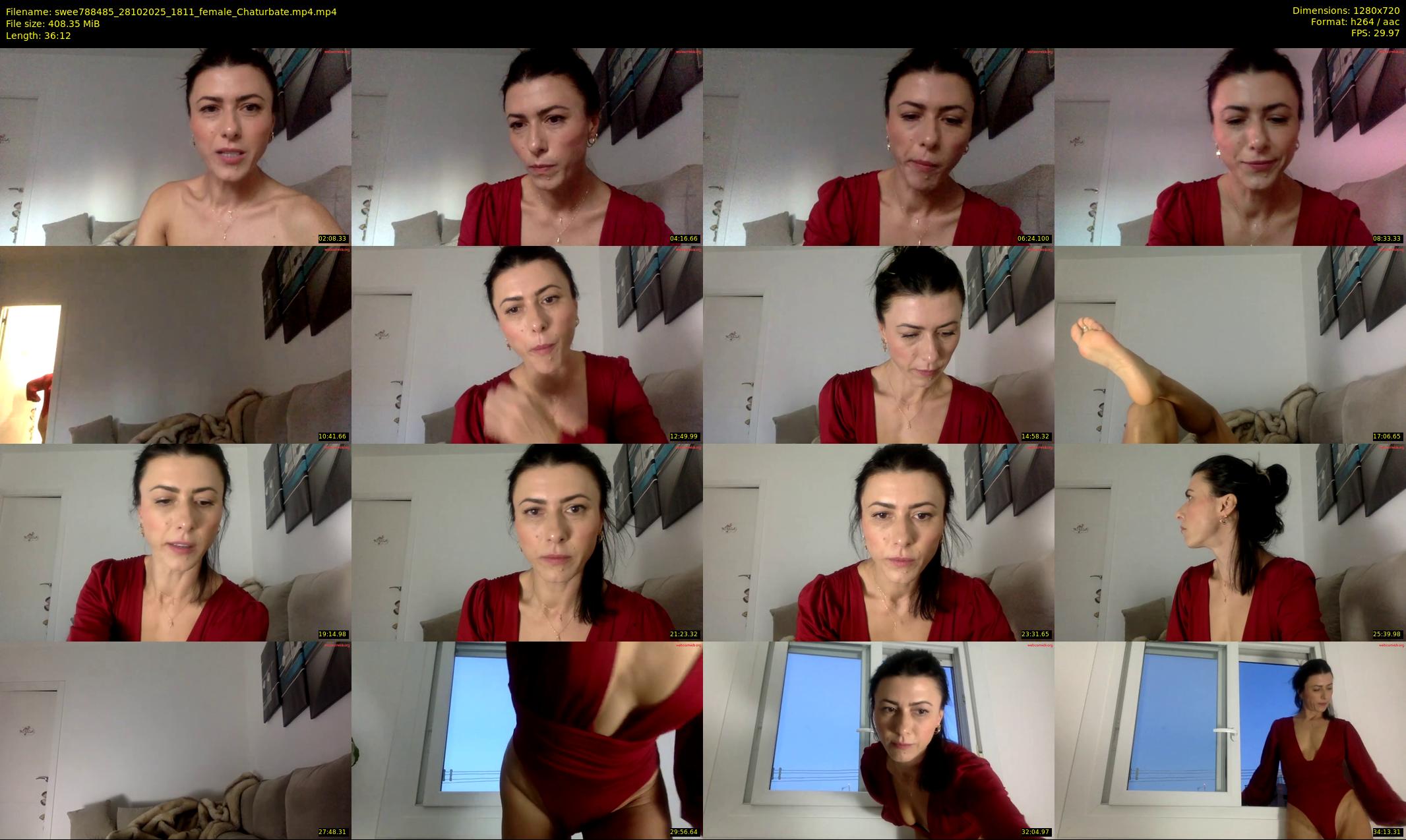 swee788485 — 37 minute Chaturbate female cam show recording, 720p, Oct 28, 2025