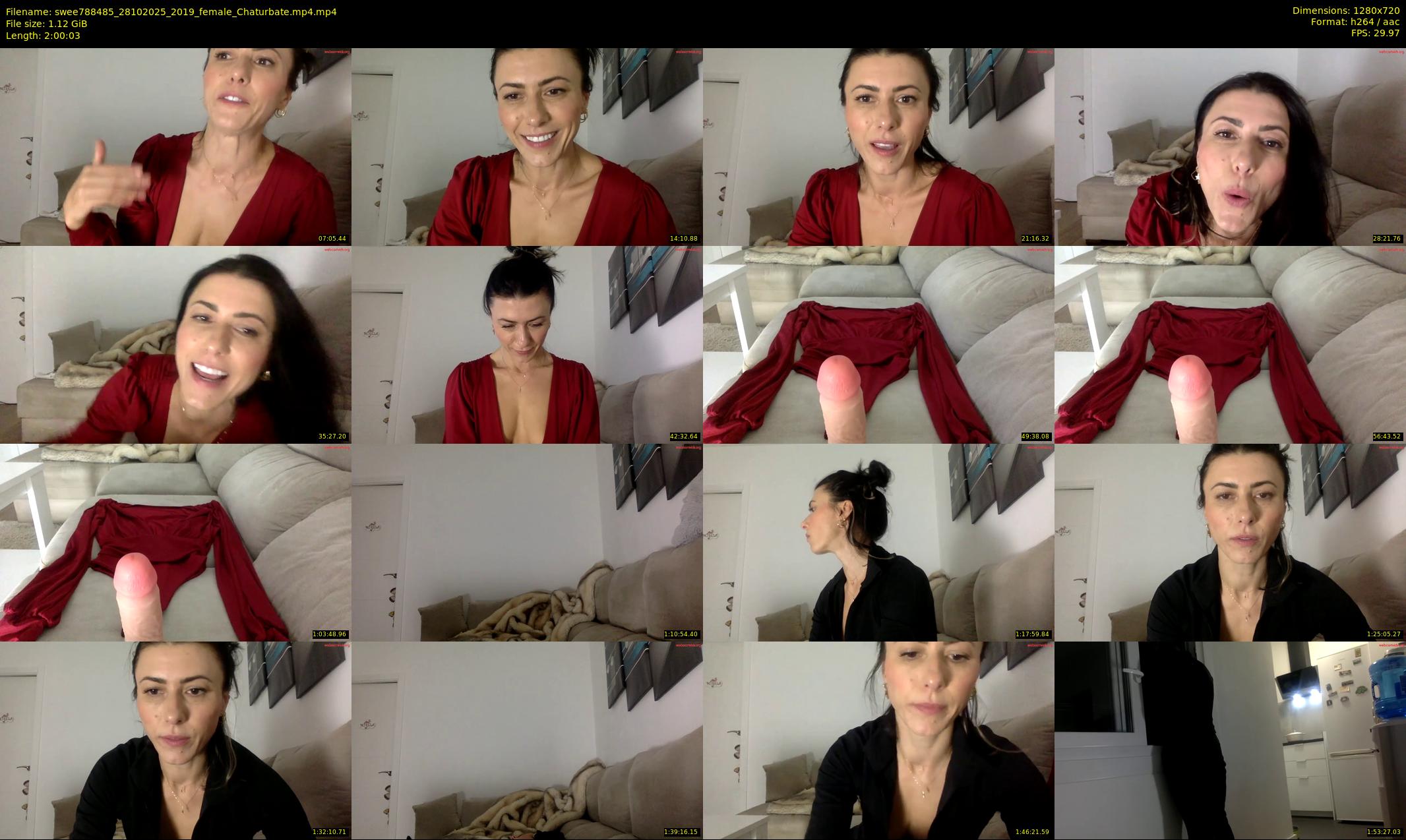 swee788485 — 121 minute Chaturbate female cam show recording, 720p, Oct 28, 2025
