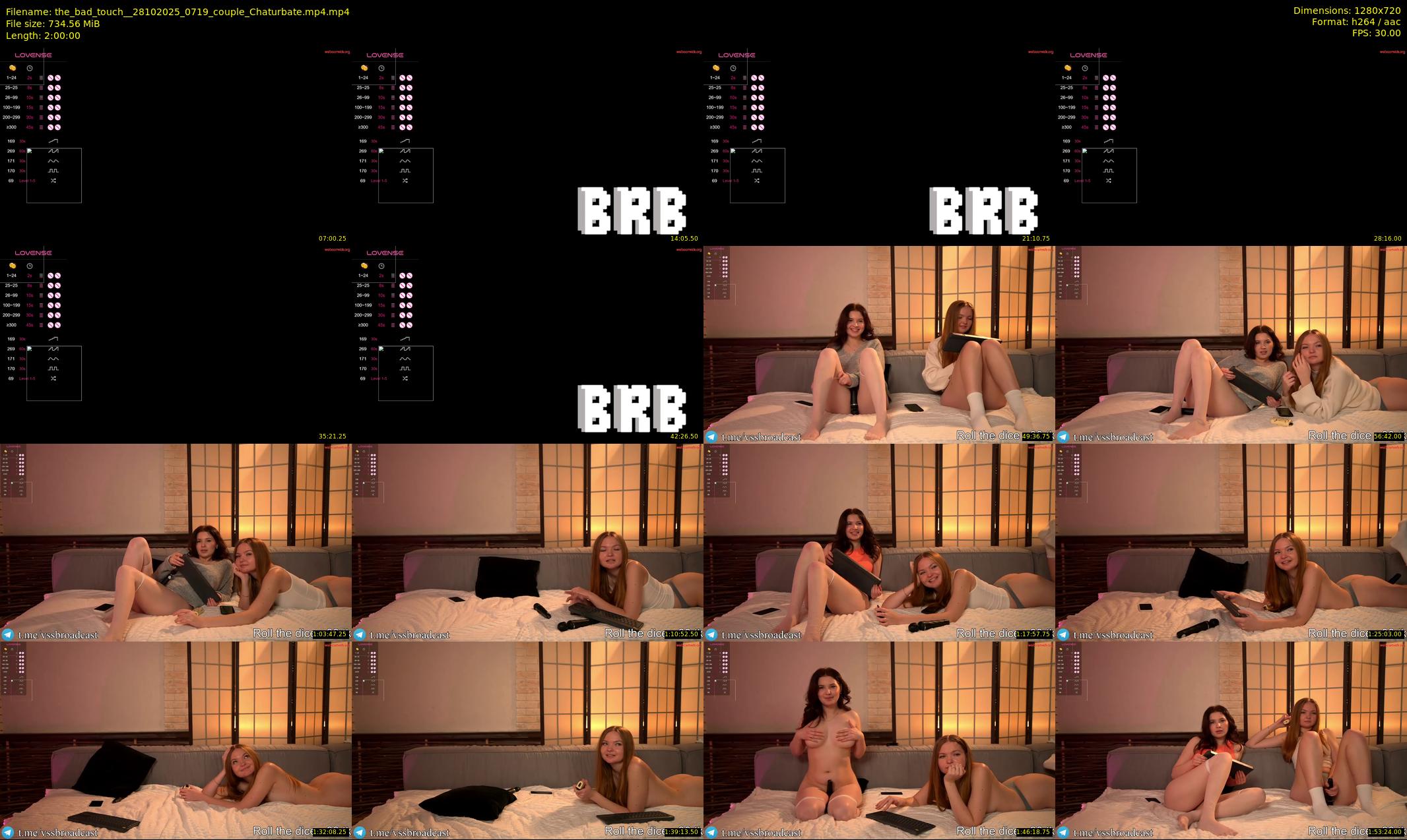the_bad_touch_ — 120 minute Chaturbate couple cam show recording, 720p, Oct 28, 2025