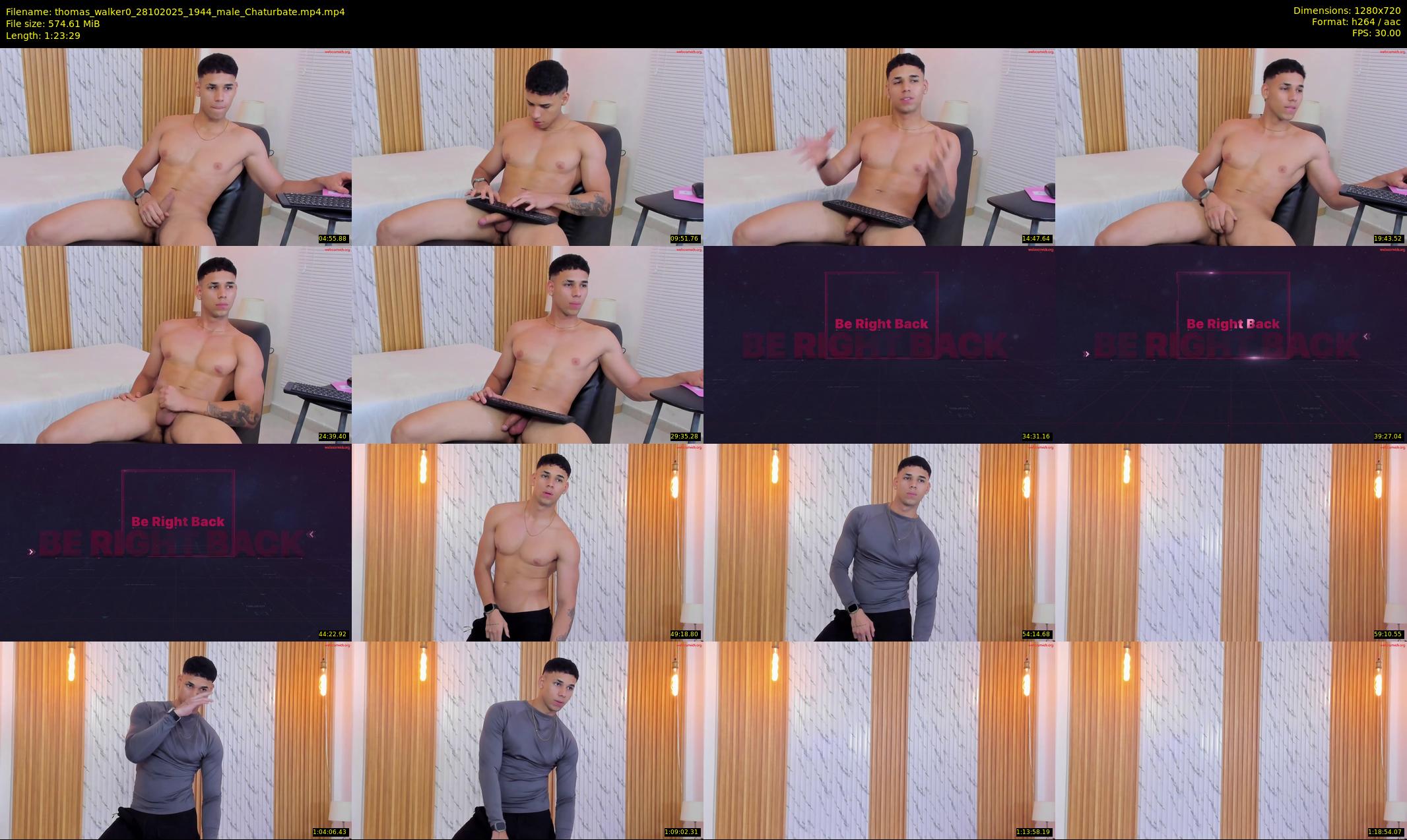 thomas_walker0 — 84 minute Chaturbate male cam show recording, 720p, Oct 28, 2025