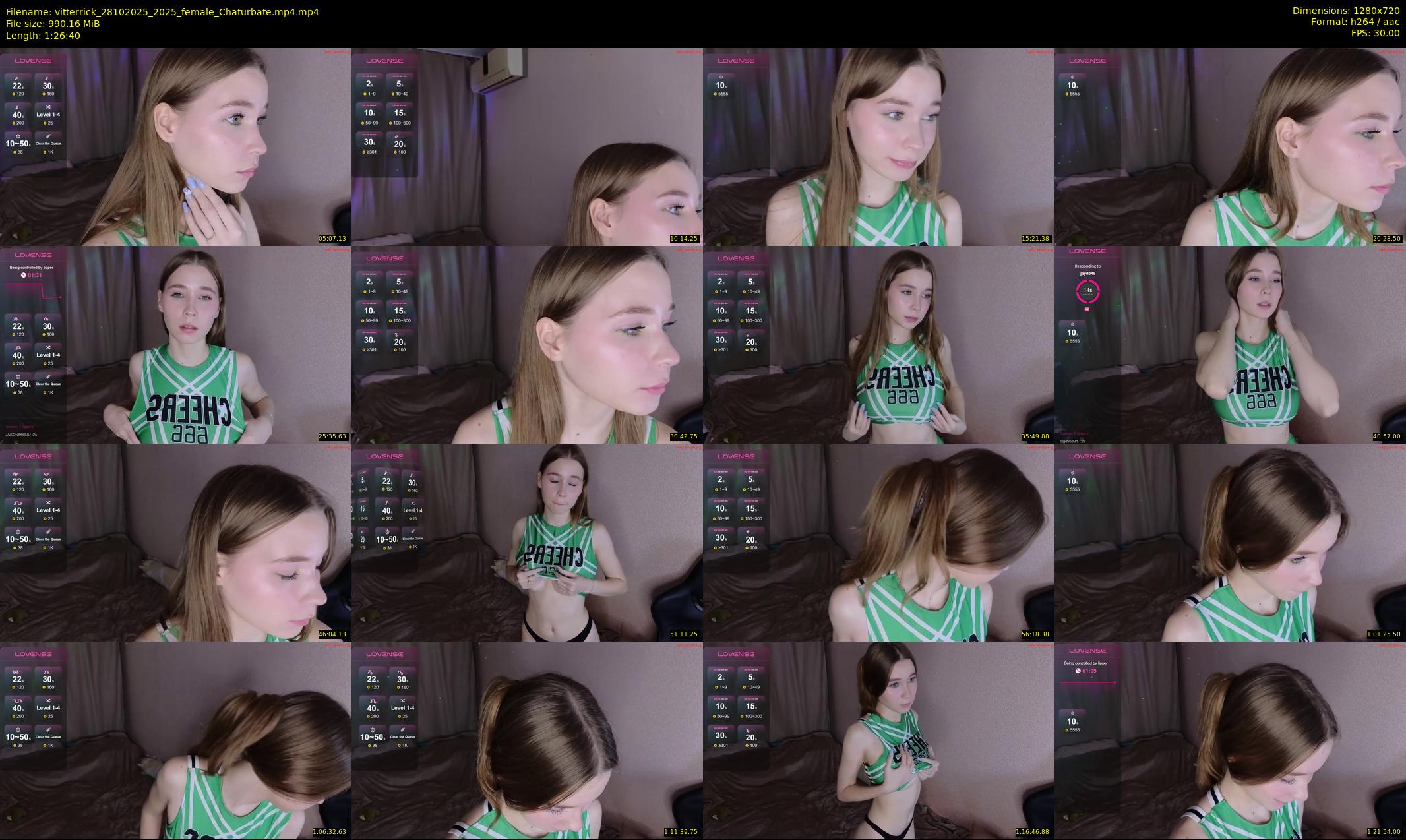 vitterrick — 87 minute Chaturbate female cam show recording, 720p, Oct 28, 2025