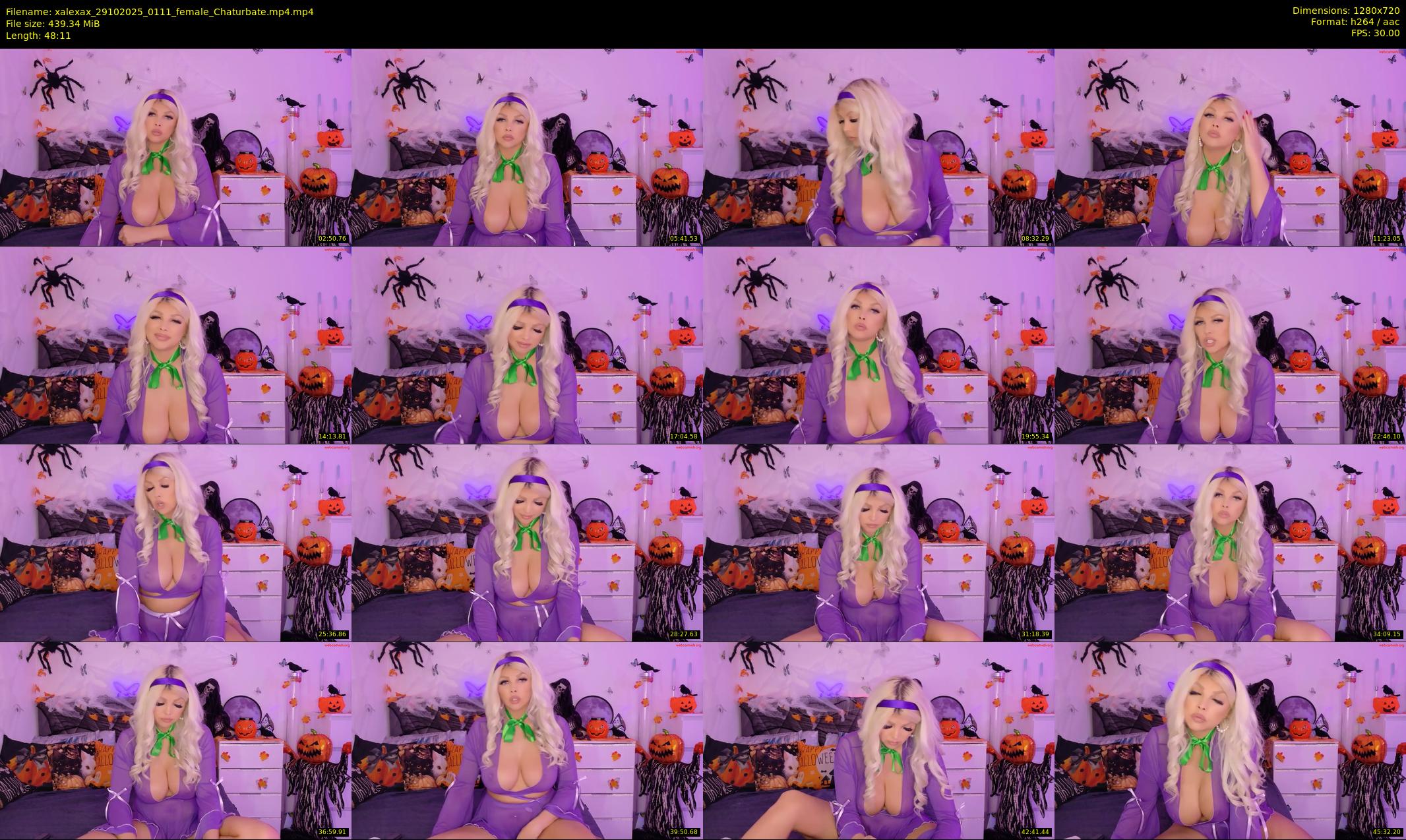 xalexax — 49 minute Chaturbate female cam show recording, 720p, Oct 29, 2025