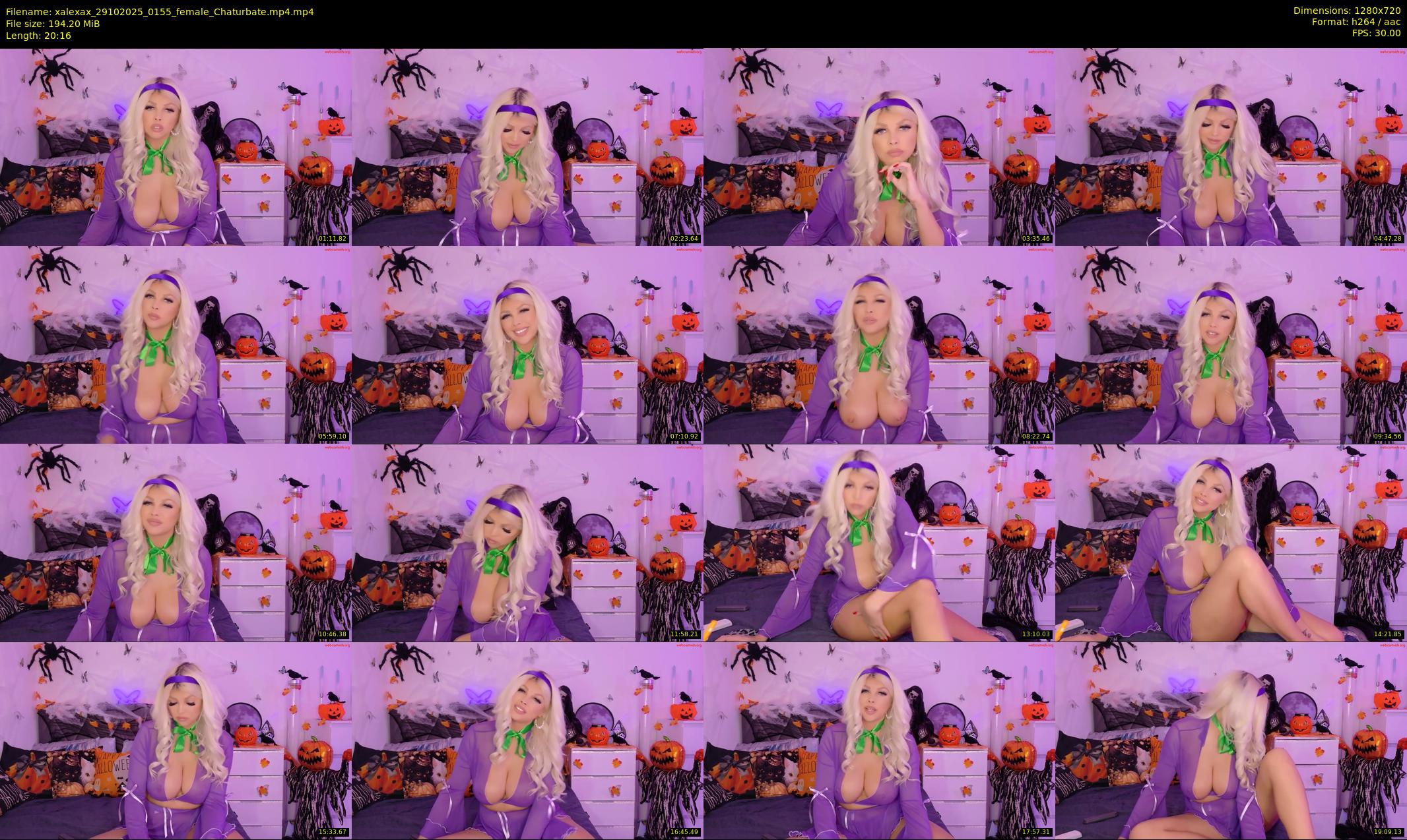 xalexax — 21 minute Chaturbate female cam show recording, 720p, Oct 29, 2025
